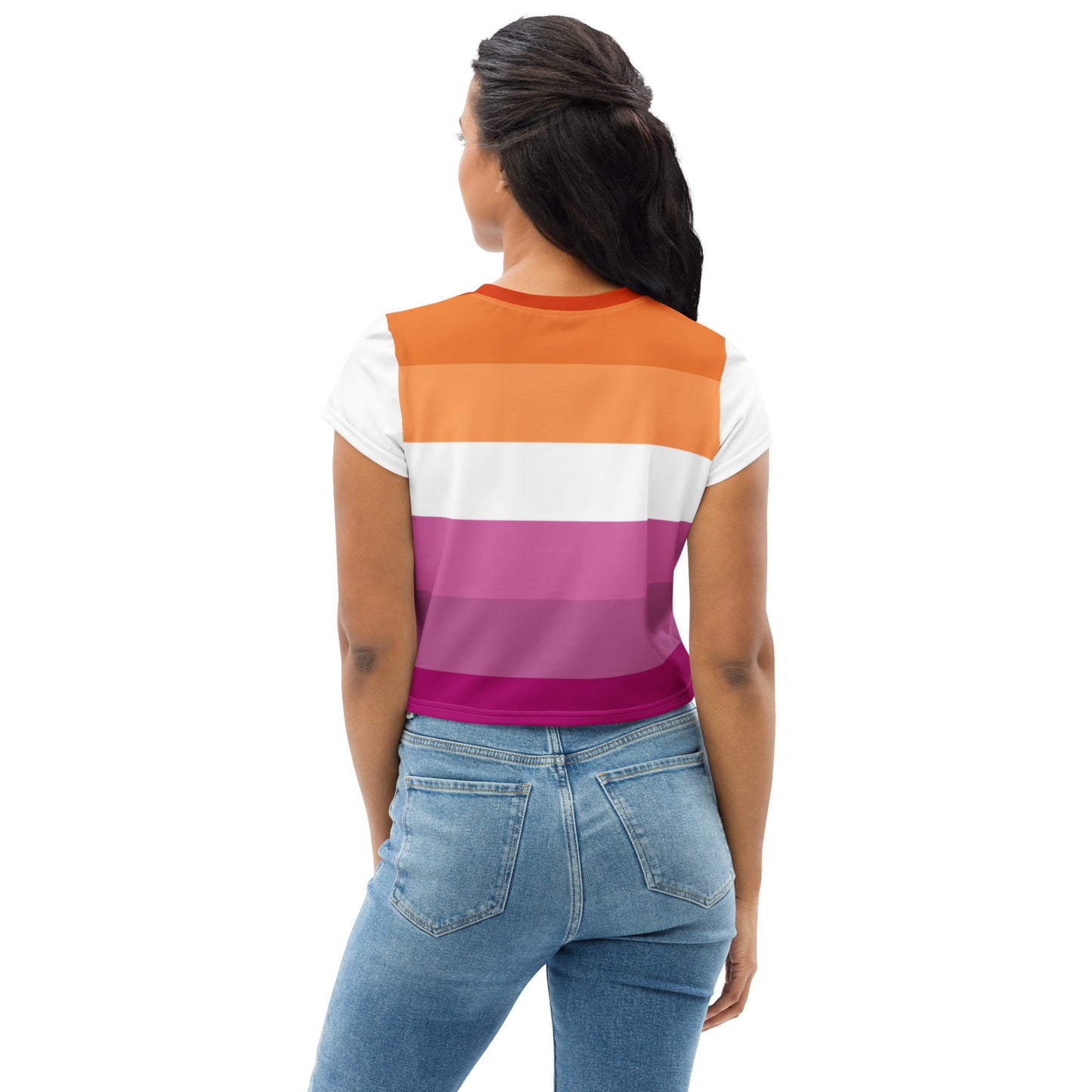 Lesbian Pride Flag Crop Tee