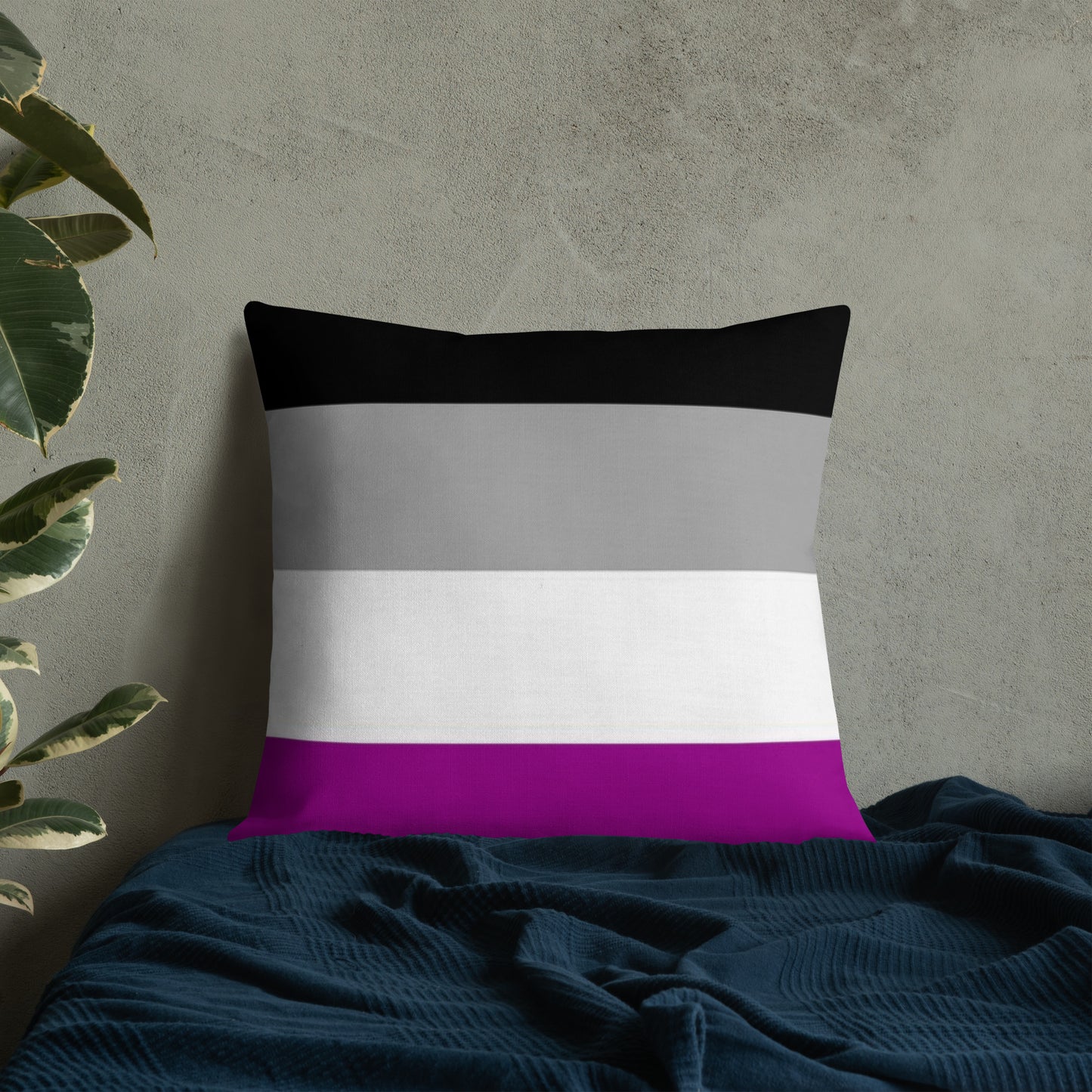 Asexual Pride Flag Premium Pillow