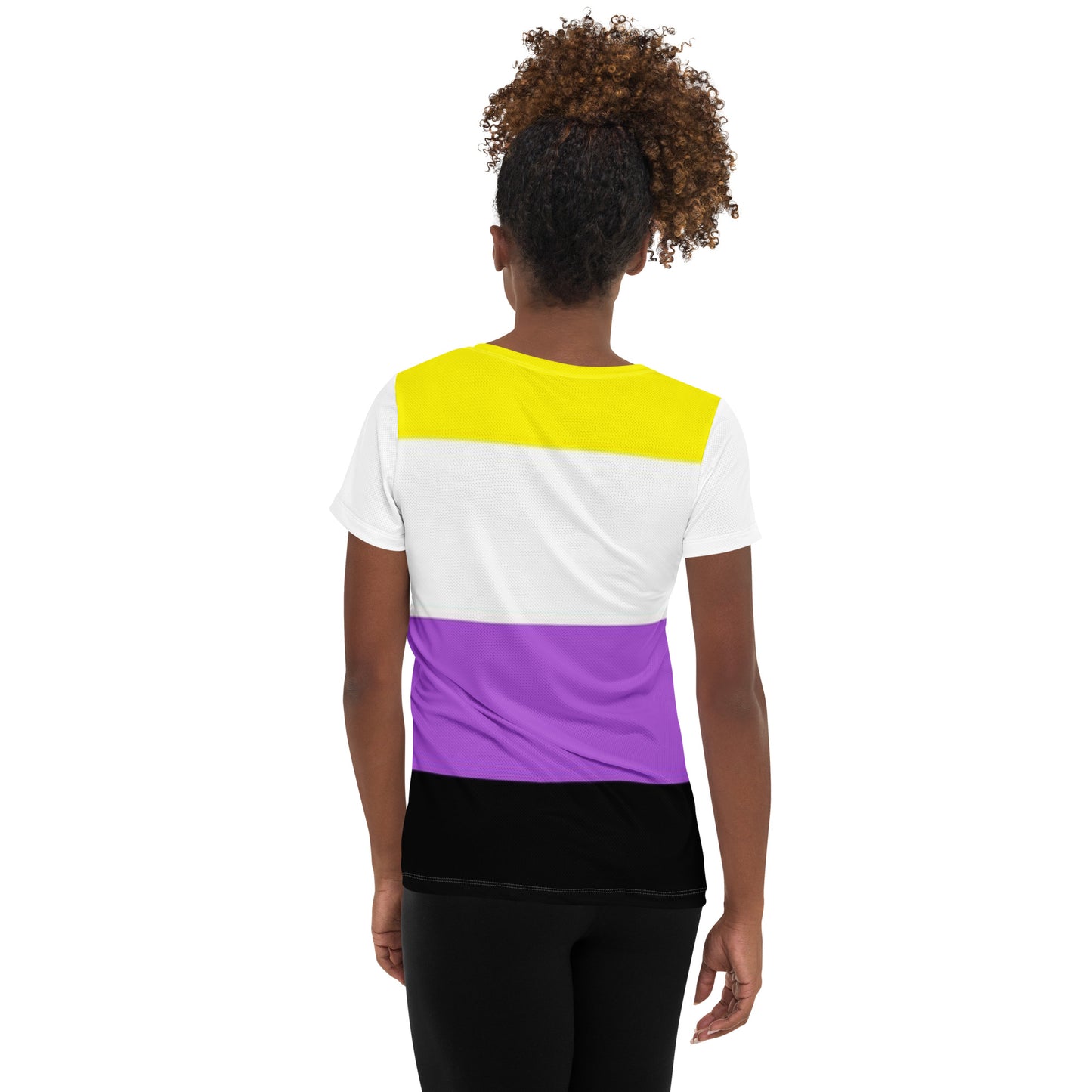 Non-Binary Pride Flag Athletic T-shirt