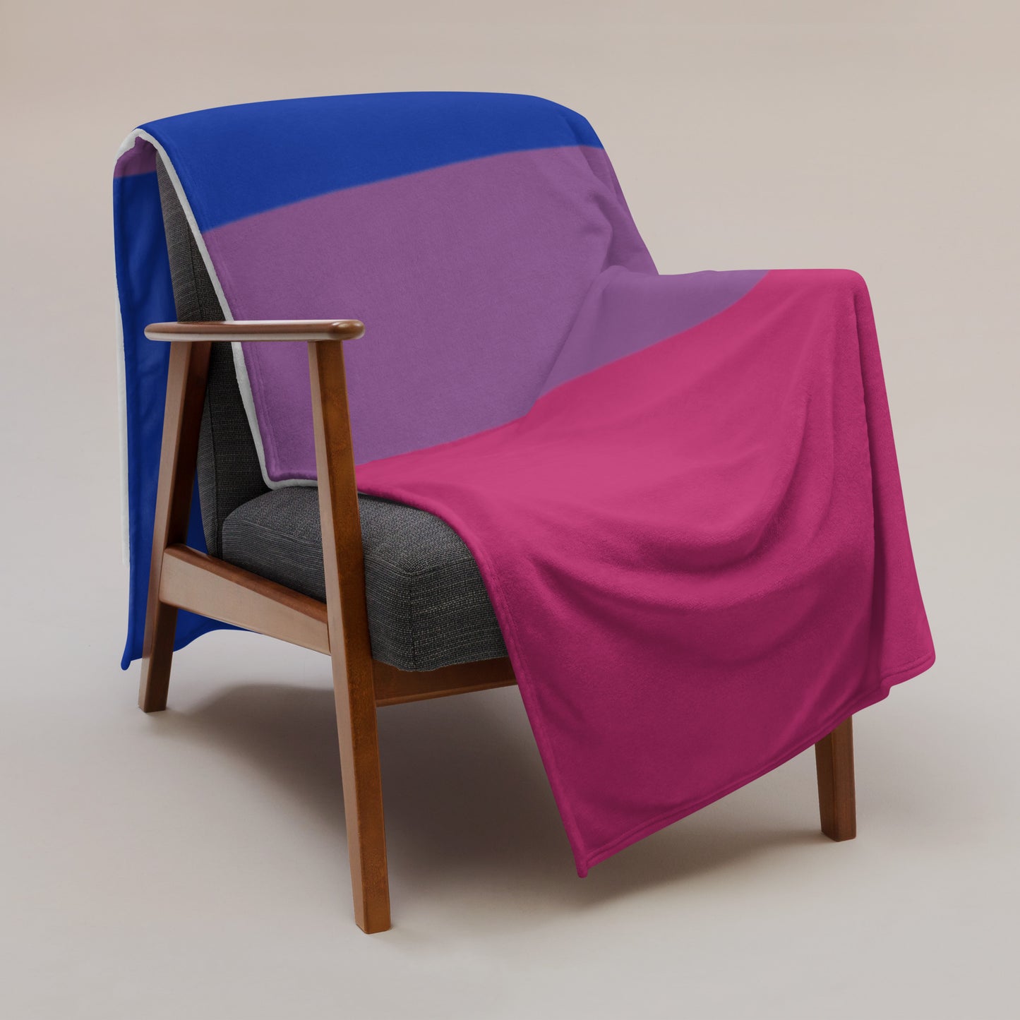 Bisexual Pride Flag Throw Blanket