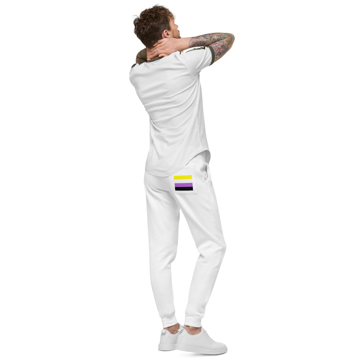 Non Binary Pride Flag Fleece Sweatpants