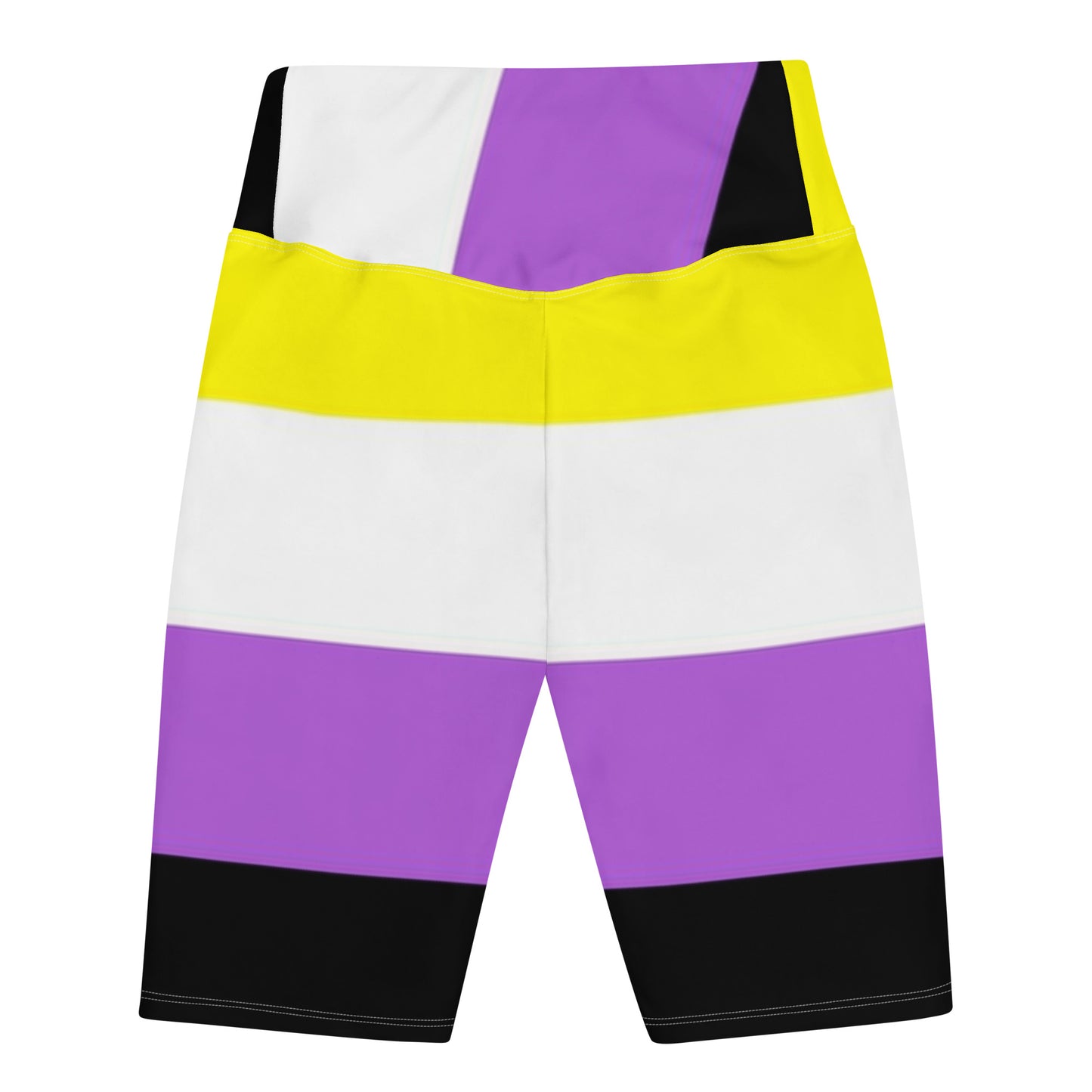 Non-Binary Pride Flag Biker Shorts