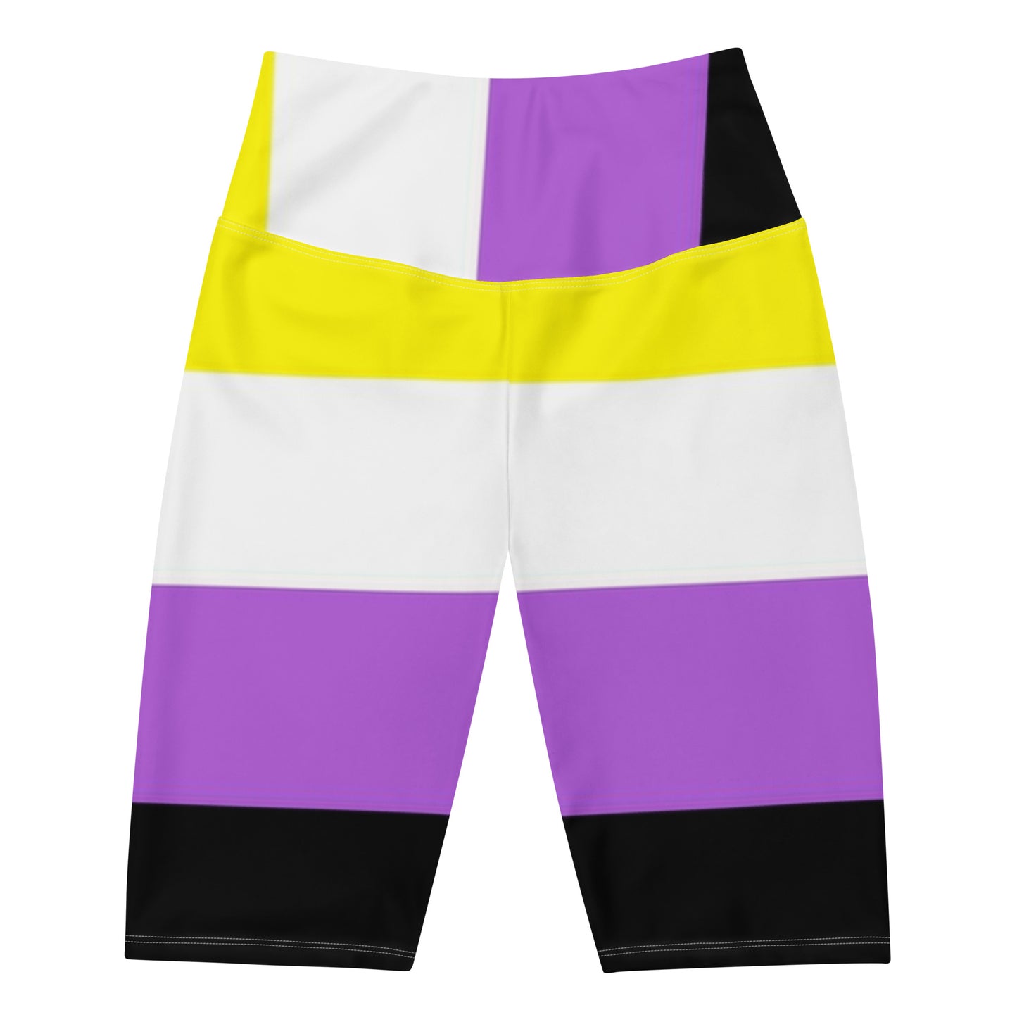 Non-Binary Pride Flag Biker Shorts