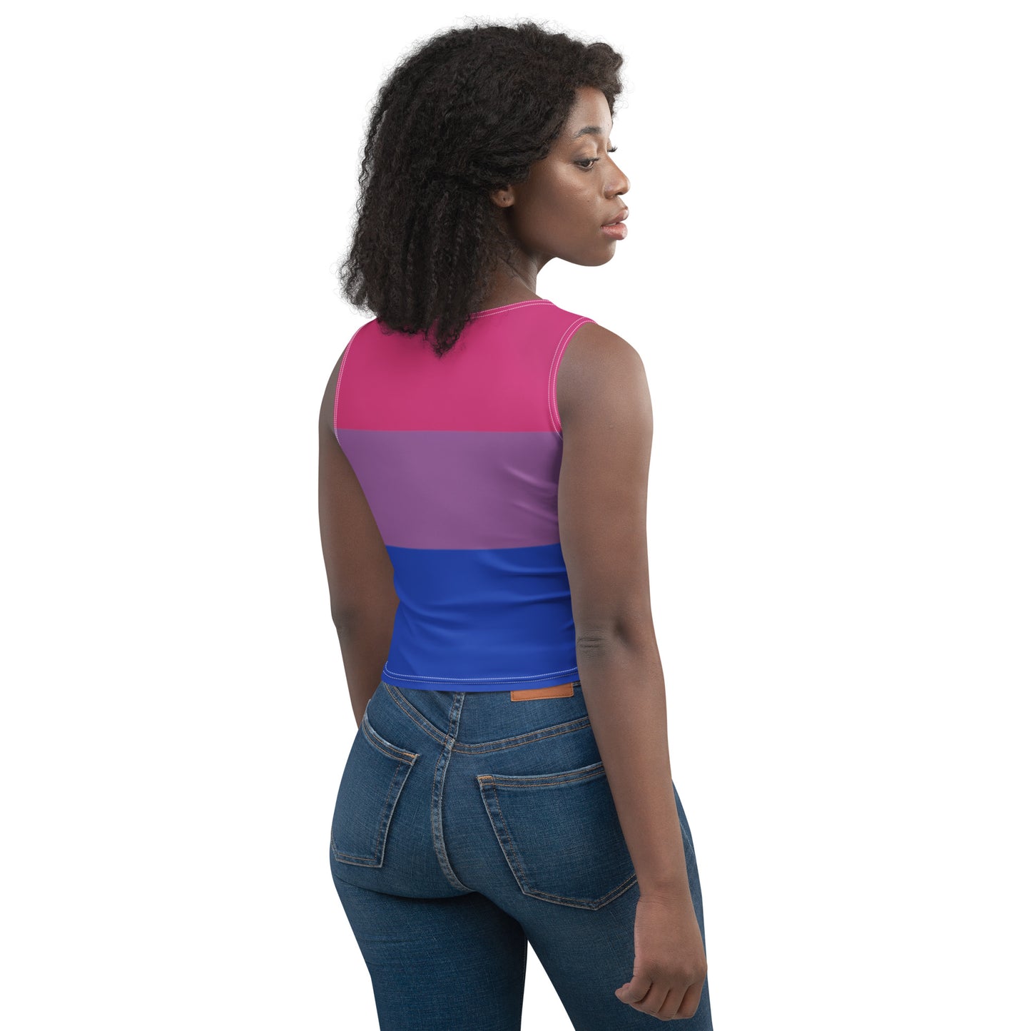 Bisexual pride Flag Crop Top