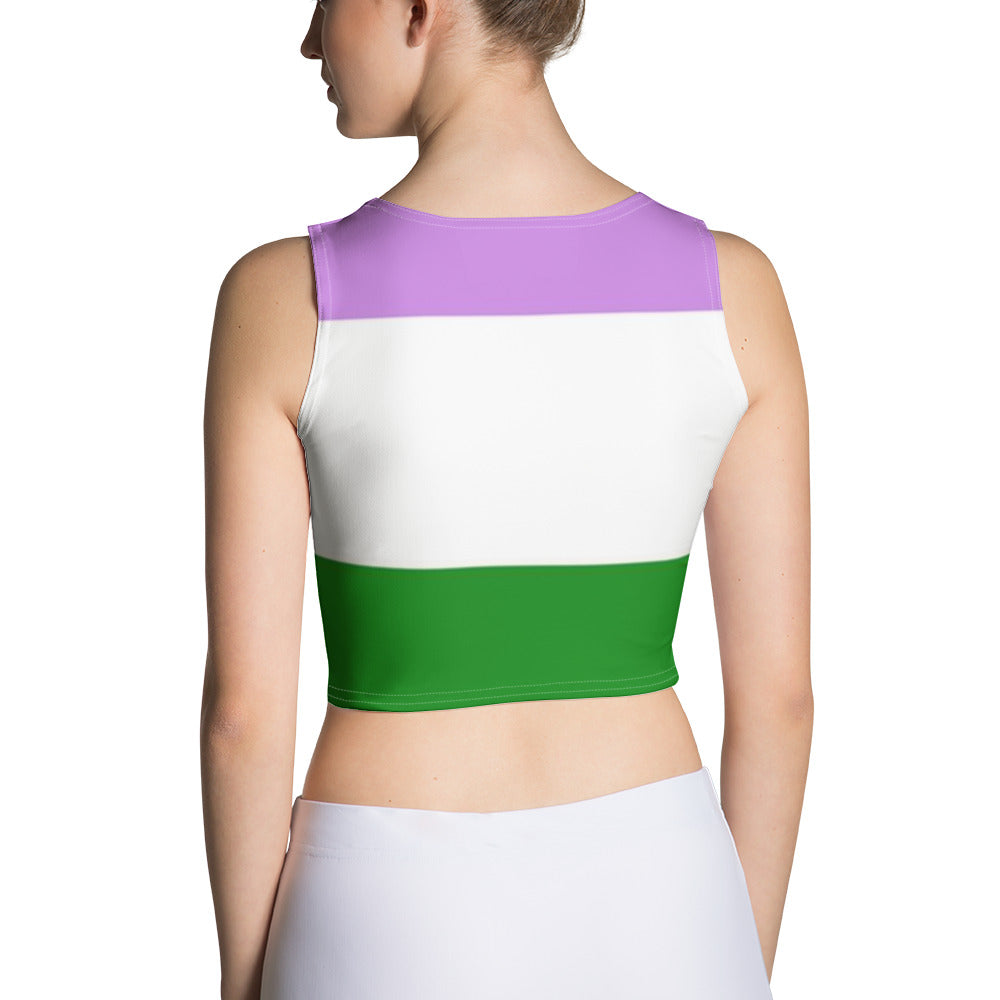 Genderqueer Pride Flag Crop Top