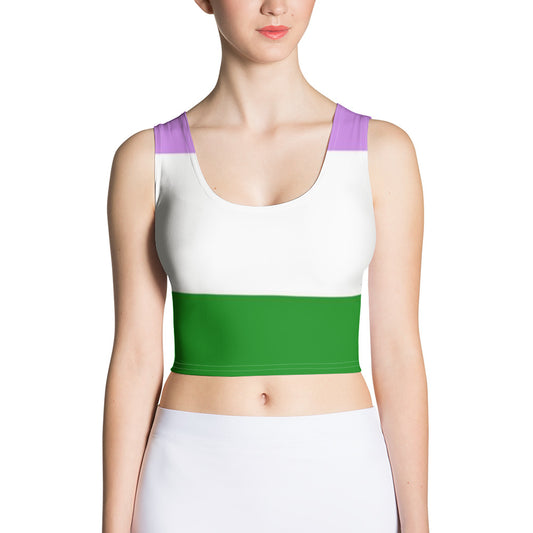 Genderqueer Pride Flag Crop Top