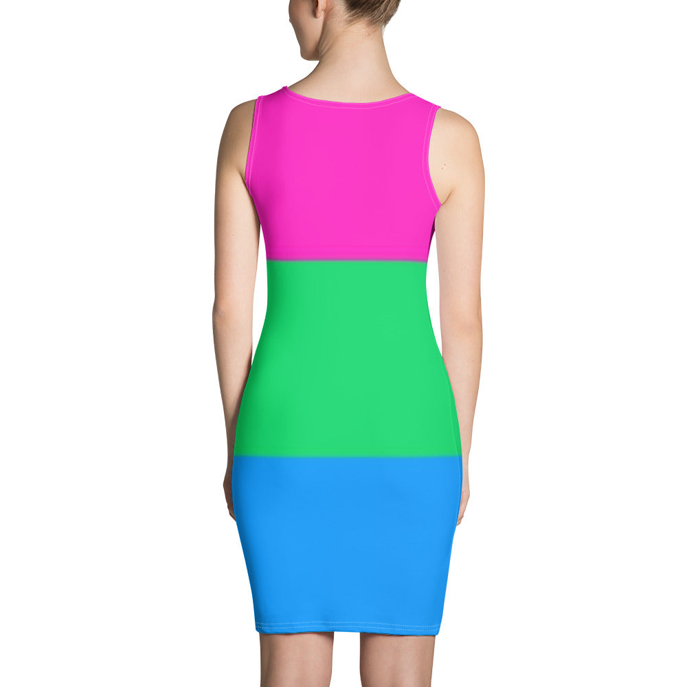 Polysexual Pride Flag Dress