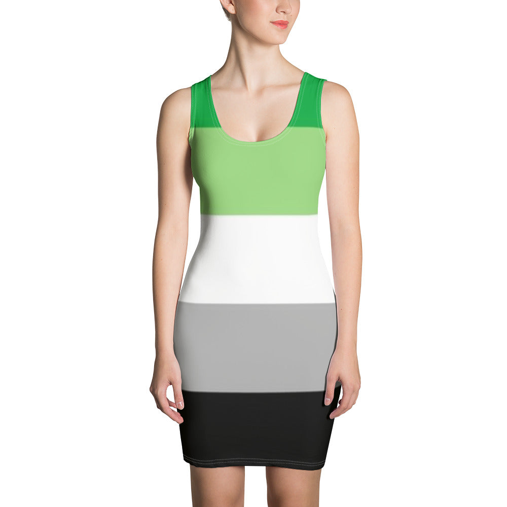 Aromantic Pride Flag Dress