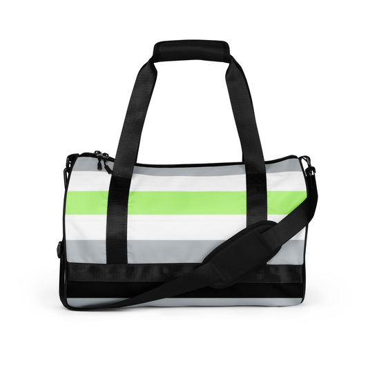 Agender Pride Flag Gym Bag