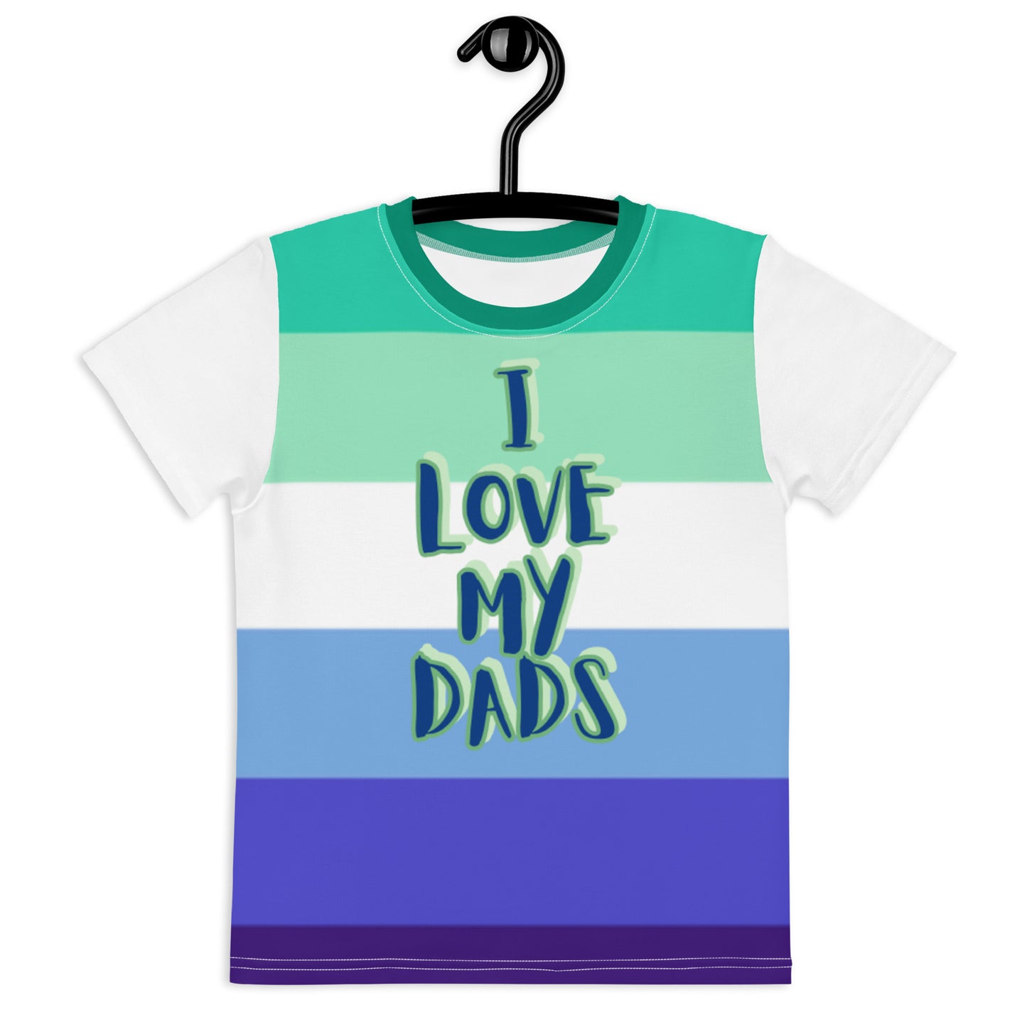 Gay Men's Pride Flag Kids Shirt