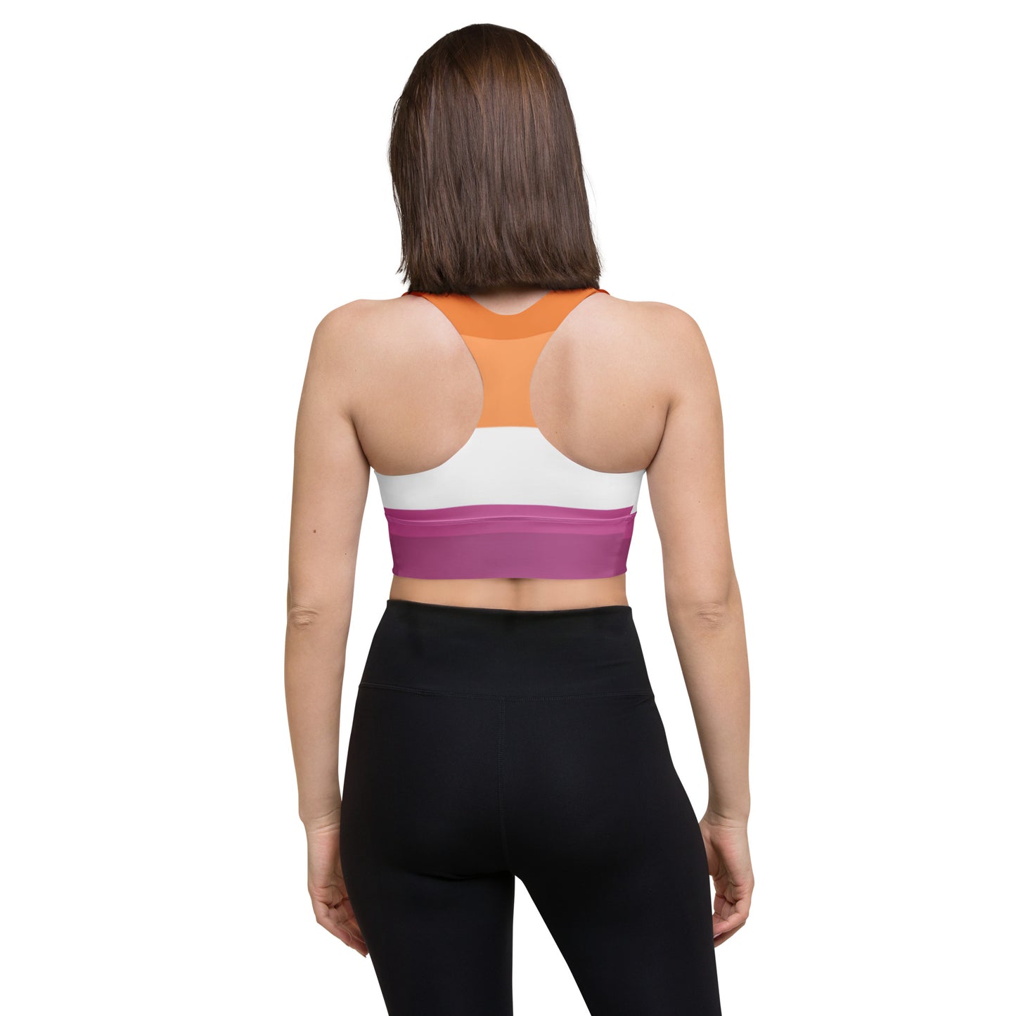 Lesbian Pride Flag Sports Bra