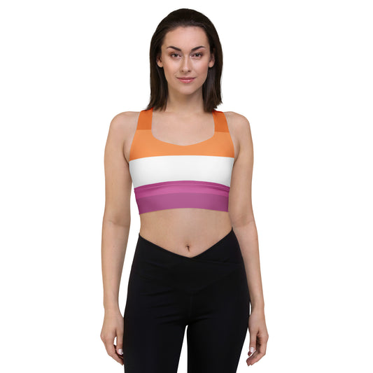 Lesbian Pride Flag Sports Bra