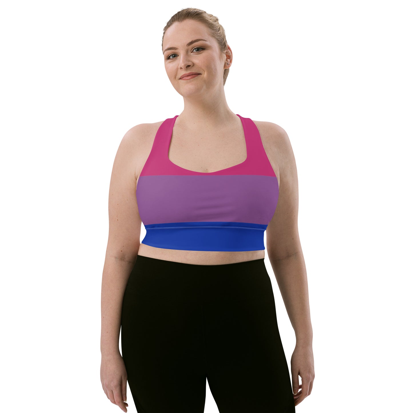 Bisexual Pride Flag Sports Bra