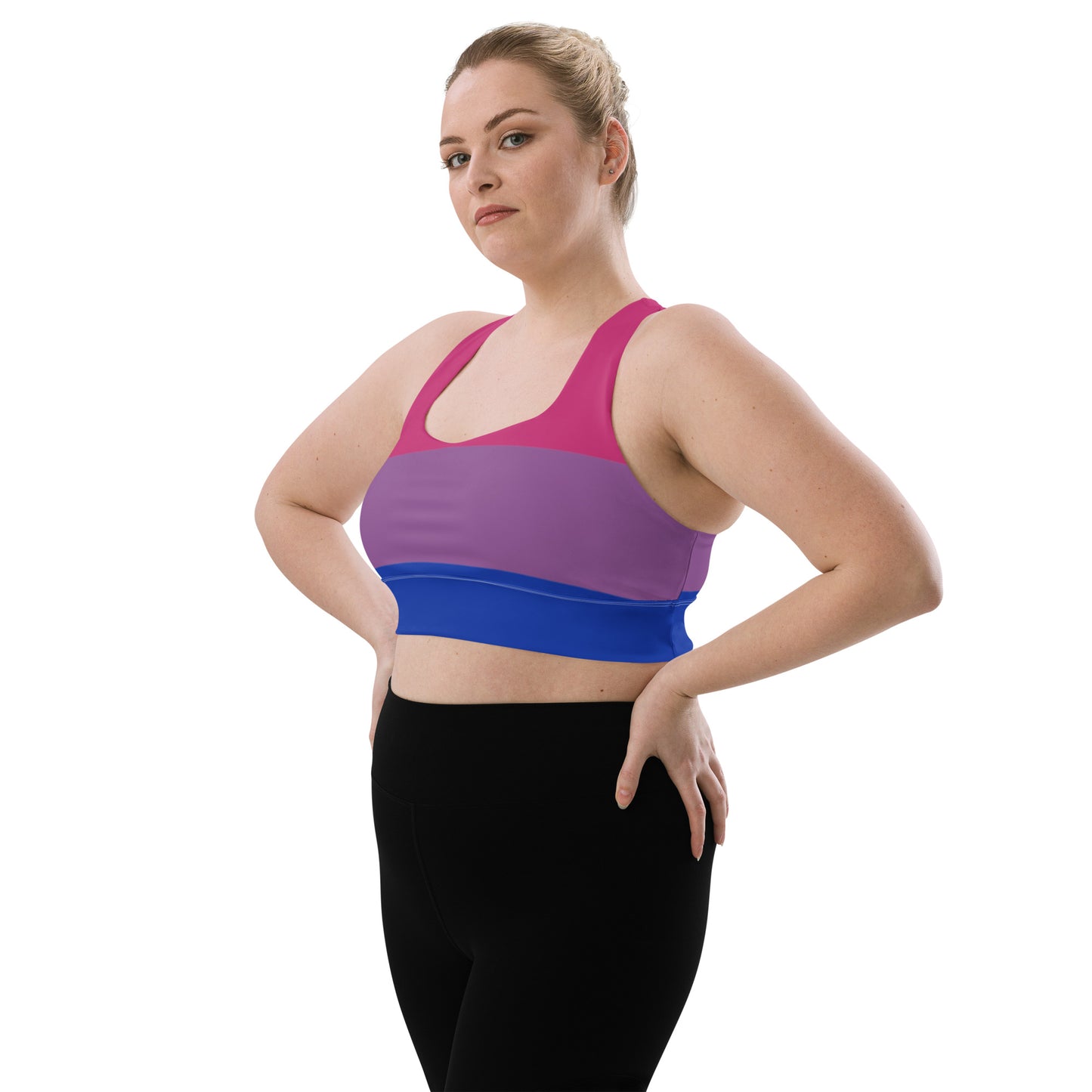 Bisexual Pride Flag Sports Bra