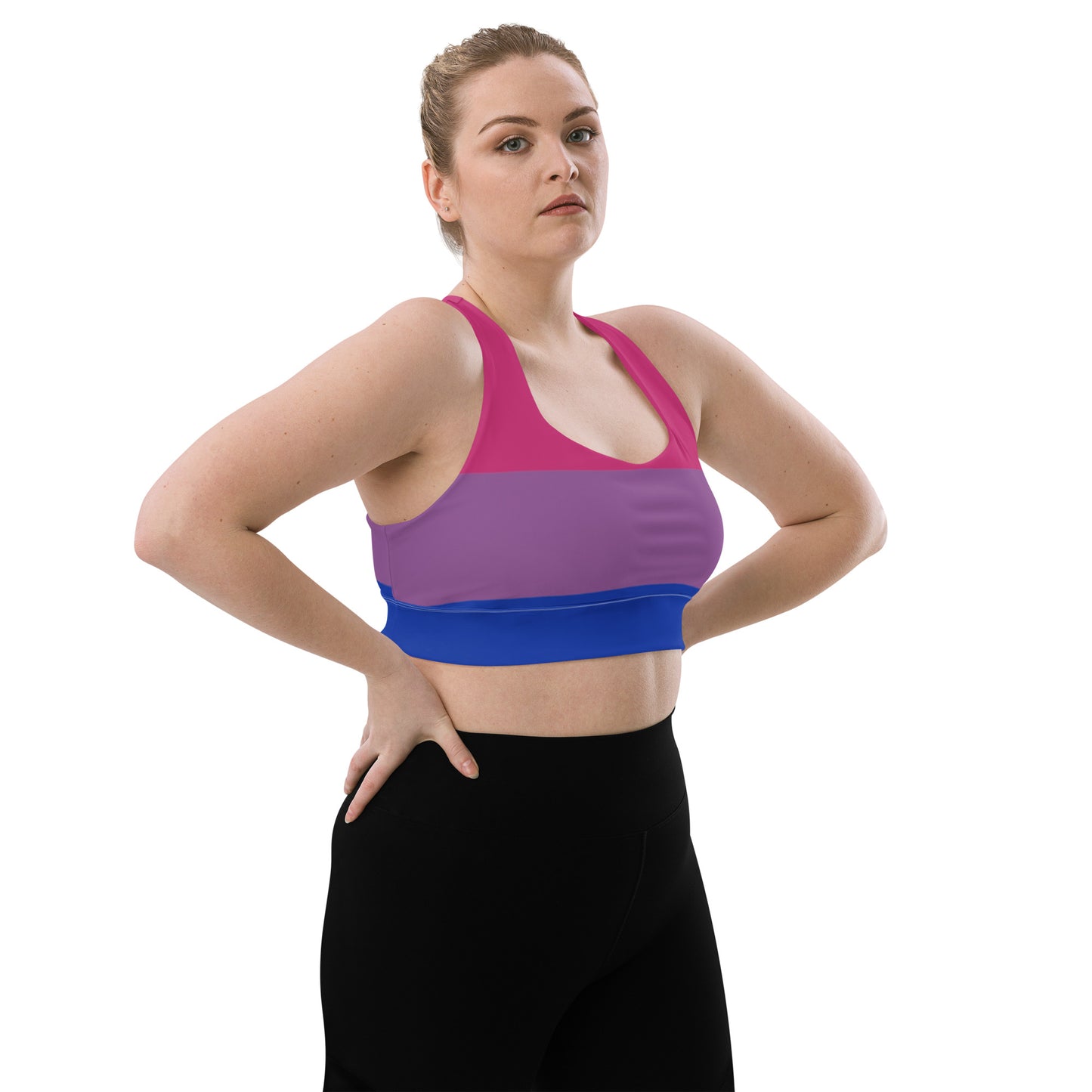 Bisexual Pride Flag Sports Bra