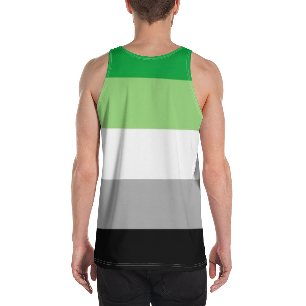 Aromantic Pride Flag Tank Top