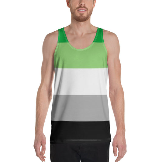 Aromantic Pride Flag Tank Top