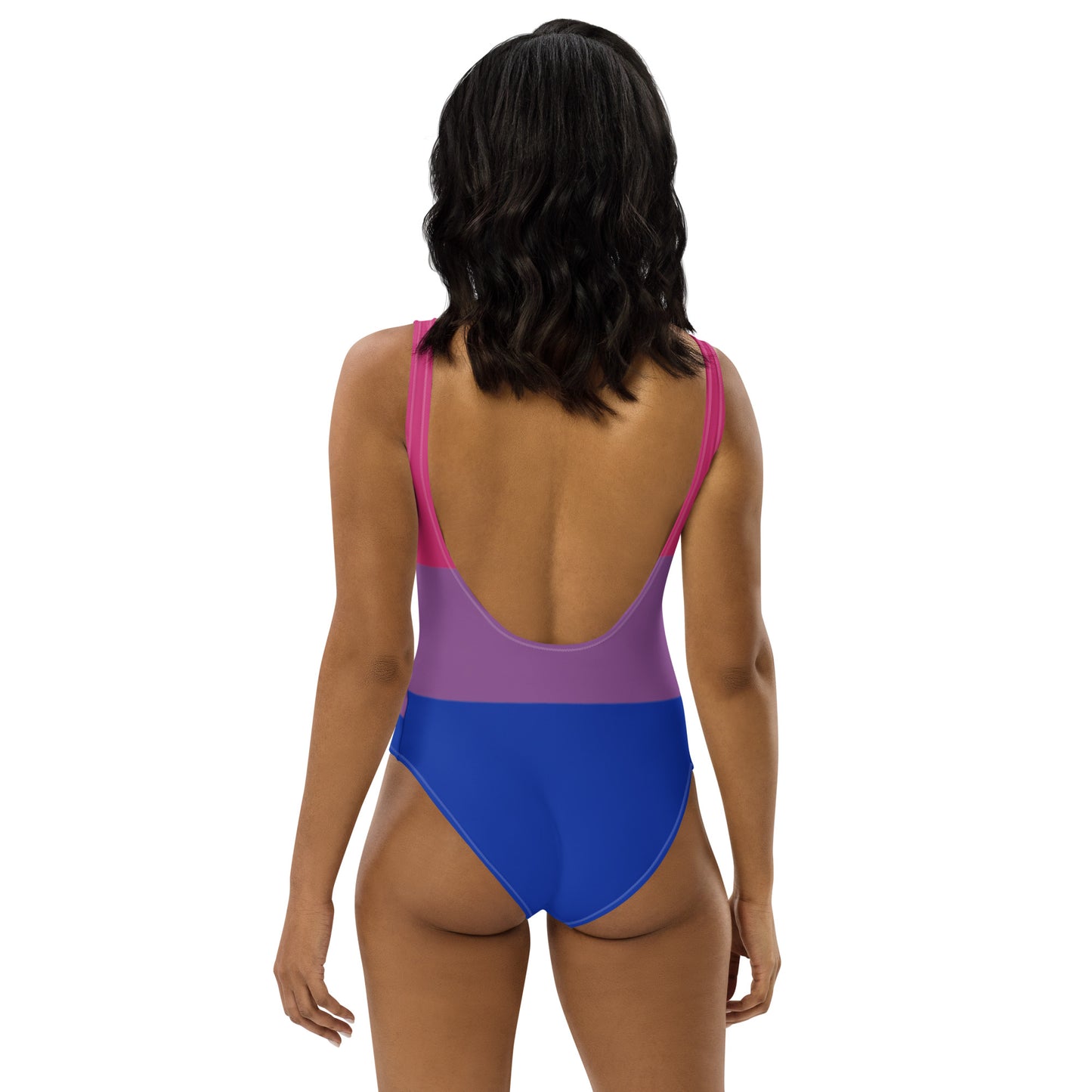 Bisexual Pride Flag One-Piece Swimsuit