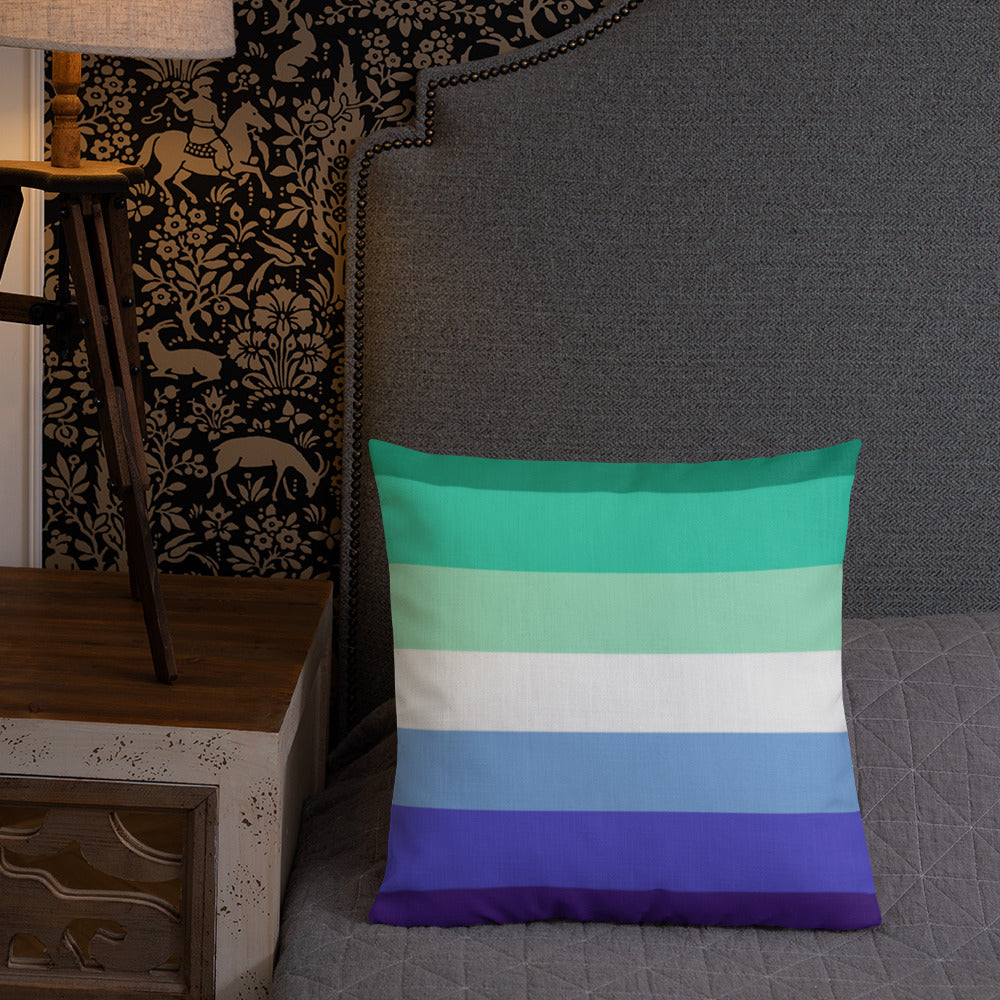 Gay Men's Pride Flag Premium Pillow