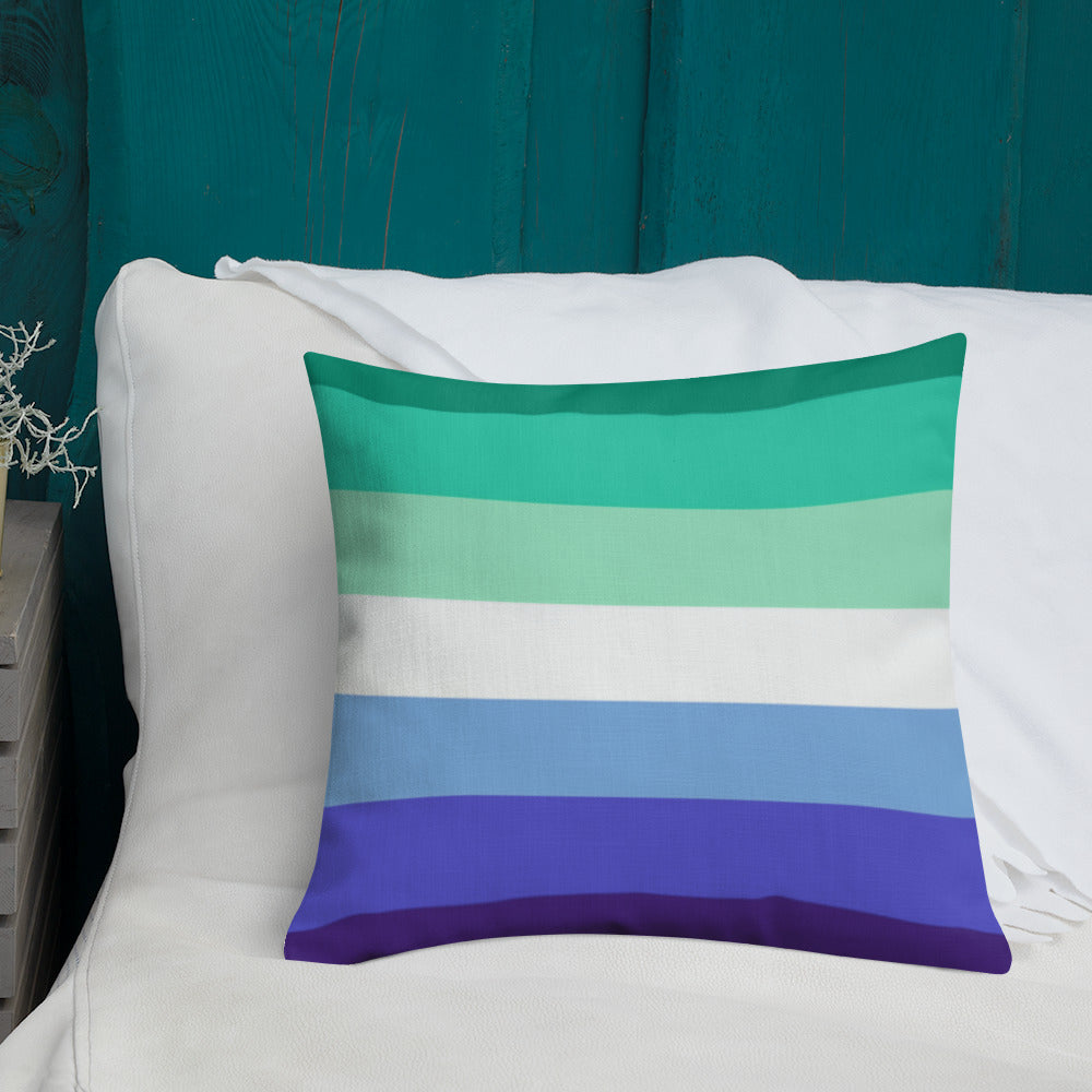 Gay Men's Pride Flag Premium Pillow