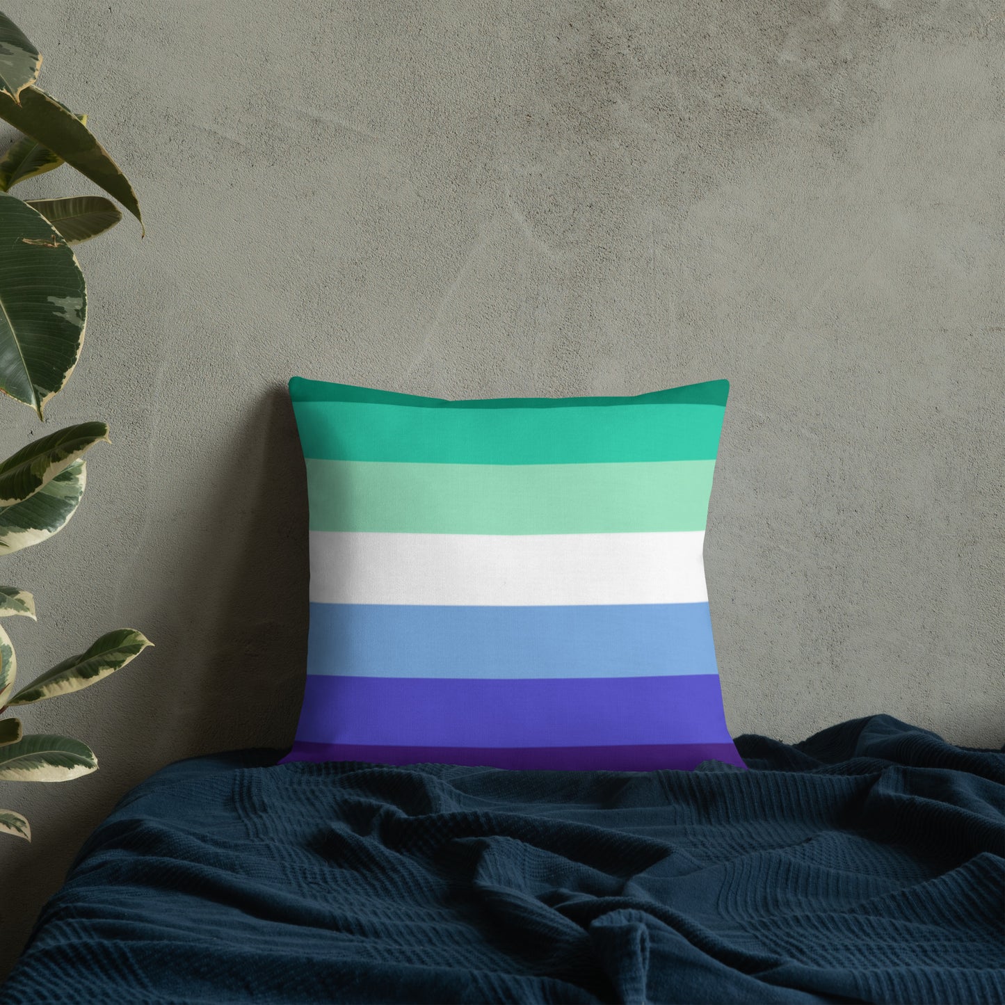 Gay Men's Pride Flag Premium Pillow