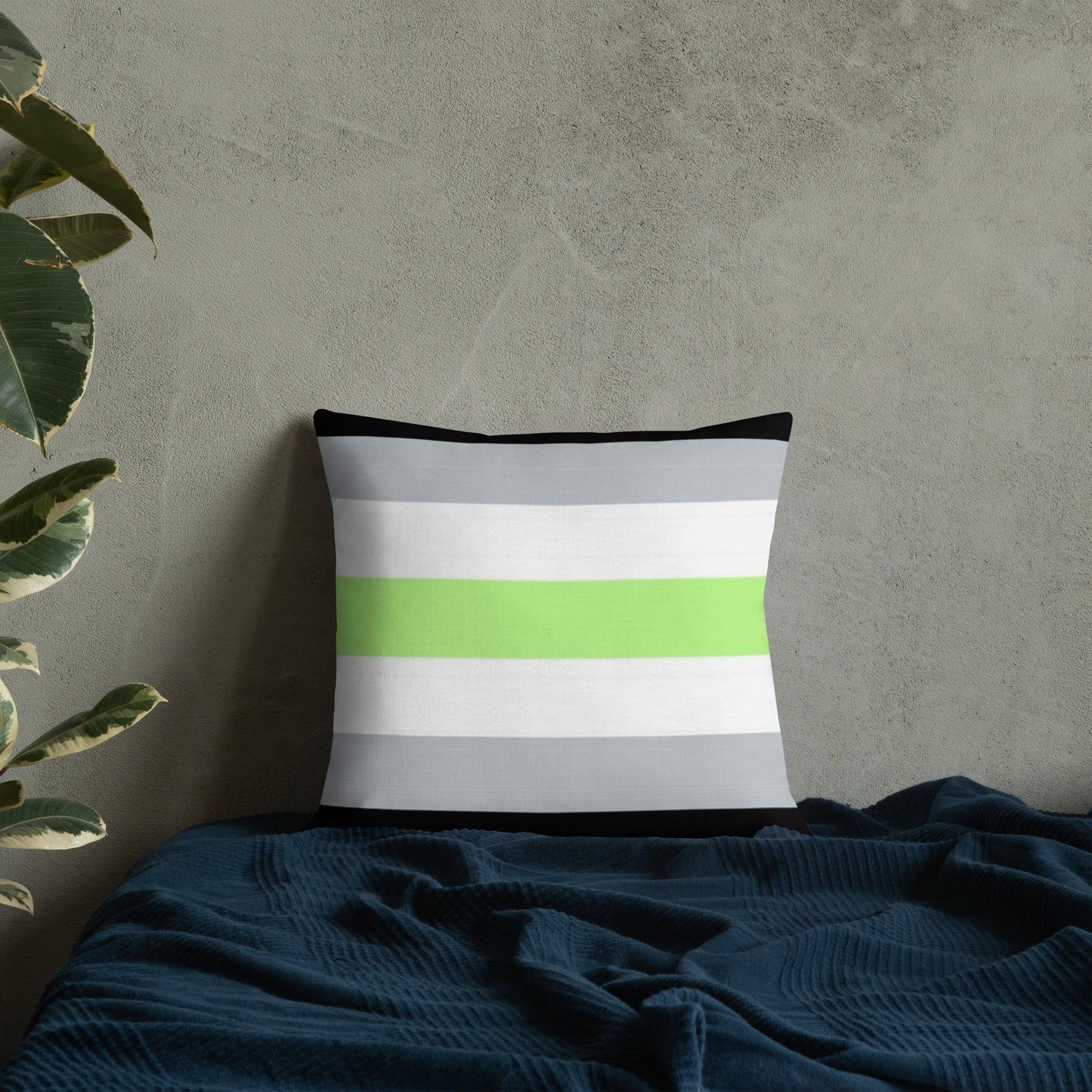 Agender Pride Flag Premium Pillow