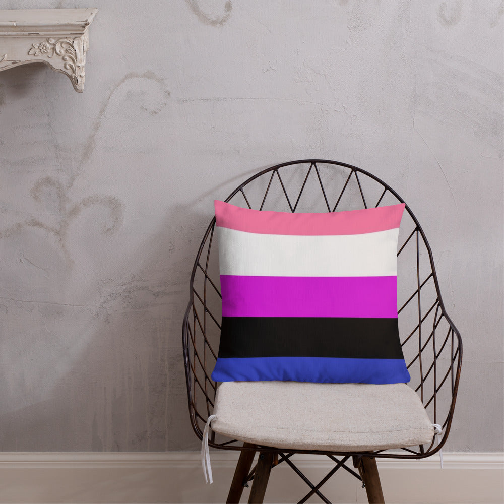 Genderfluid Pride Flag Premium Pillow