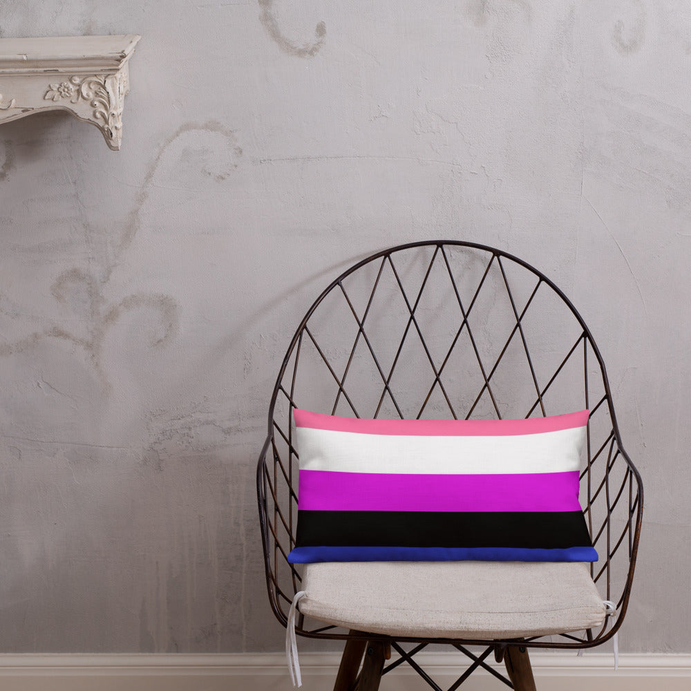 Genderfluid Pride Flag Premium Pillow