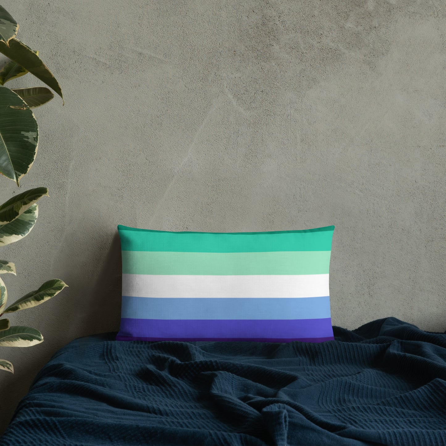 Gay Men's Pride Flag Premium Pillow