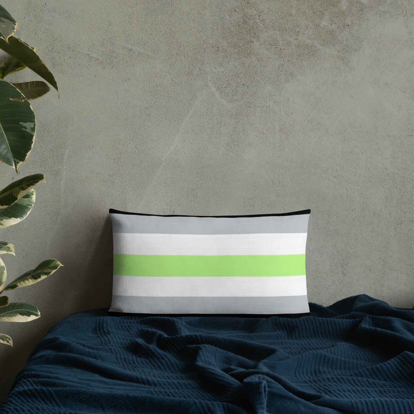 Agender Pride Flag Premium Pillow