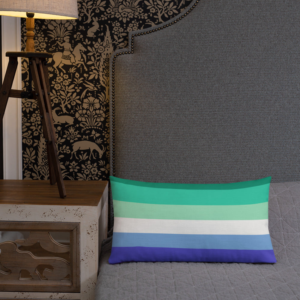 Gay Men's Pride Flag Premium Pillow