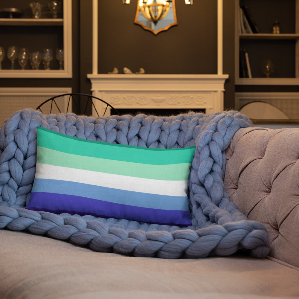 Gay Men's Pride Flag Premium Pillow