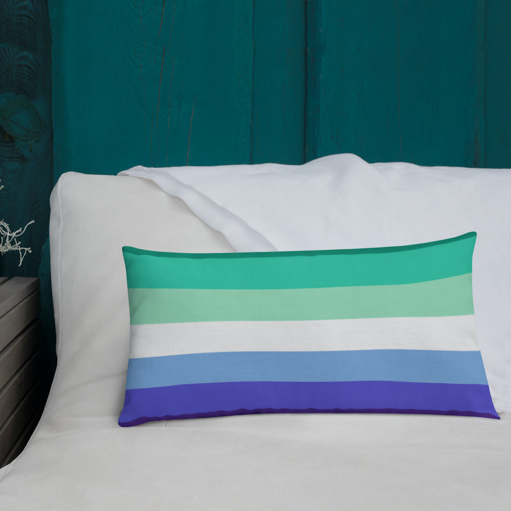 Gay Men's Pride Flag Premium Pillow