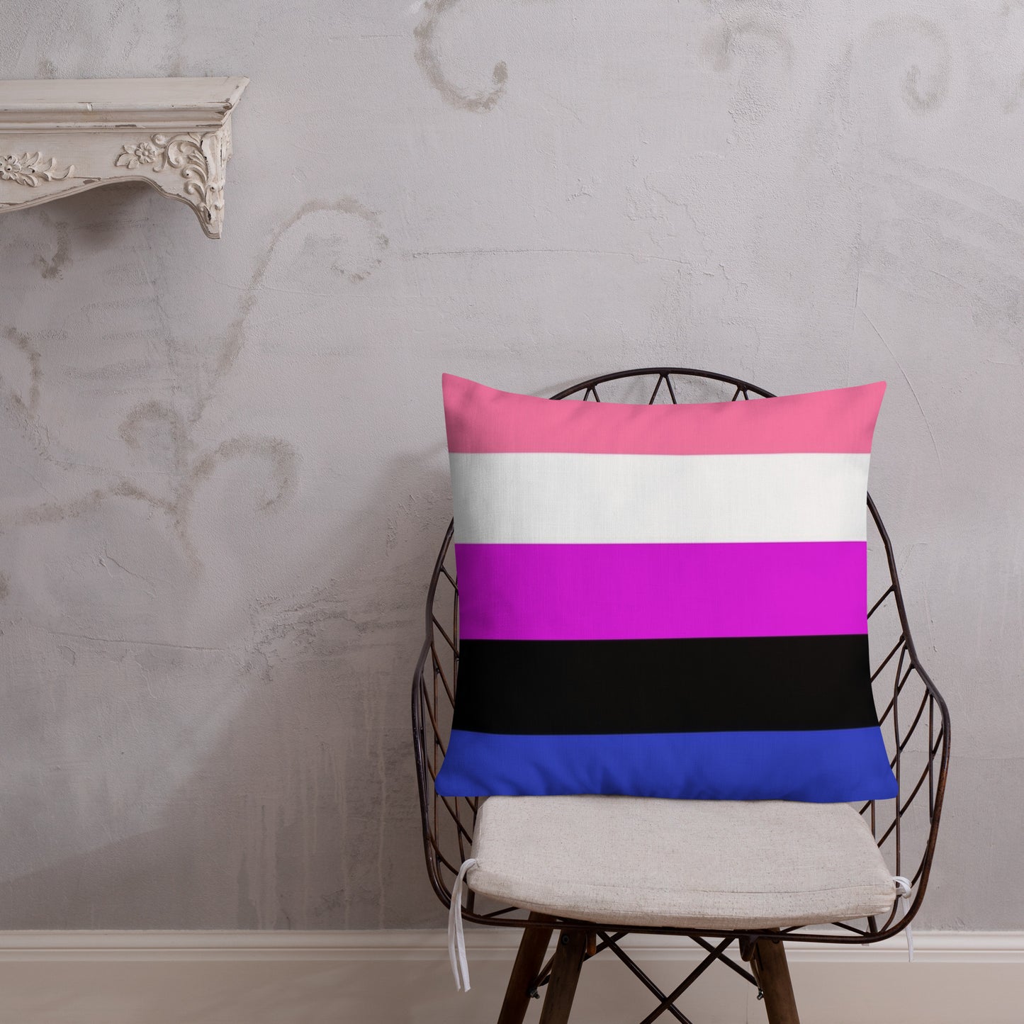 Genderfluid Pride Flag Premium Pillow