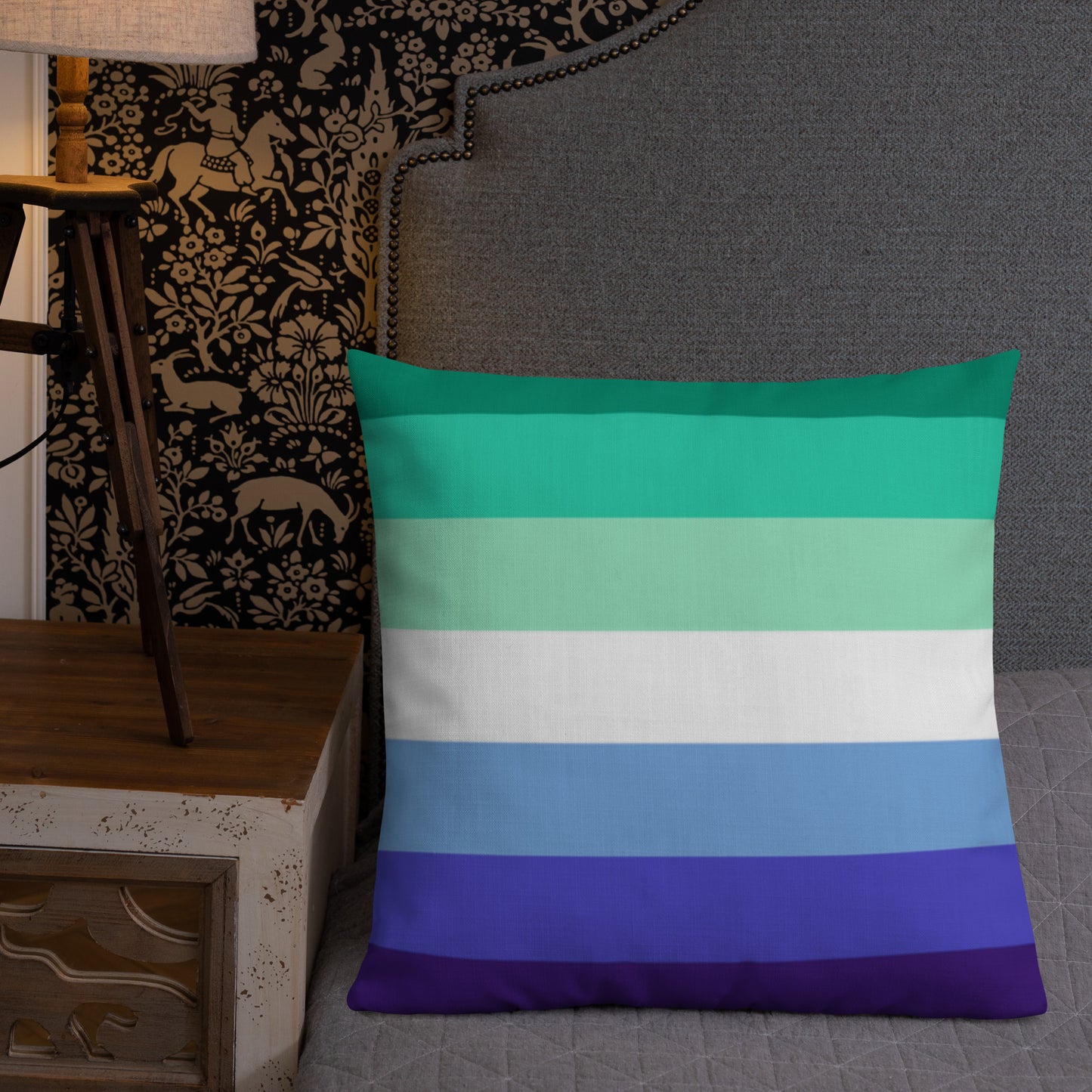 Gay Men's Pride Flag Premium Pillow