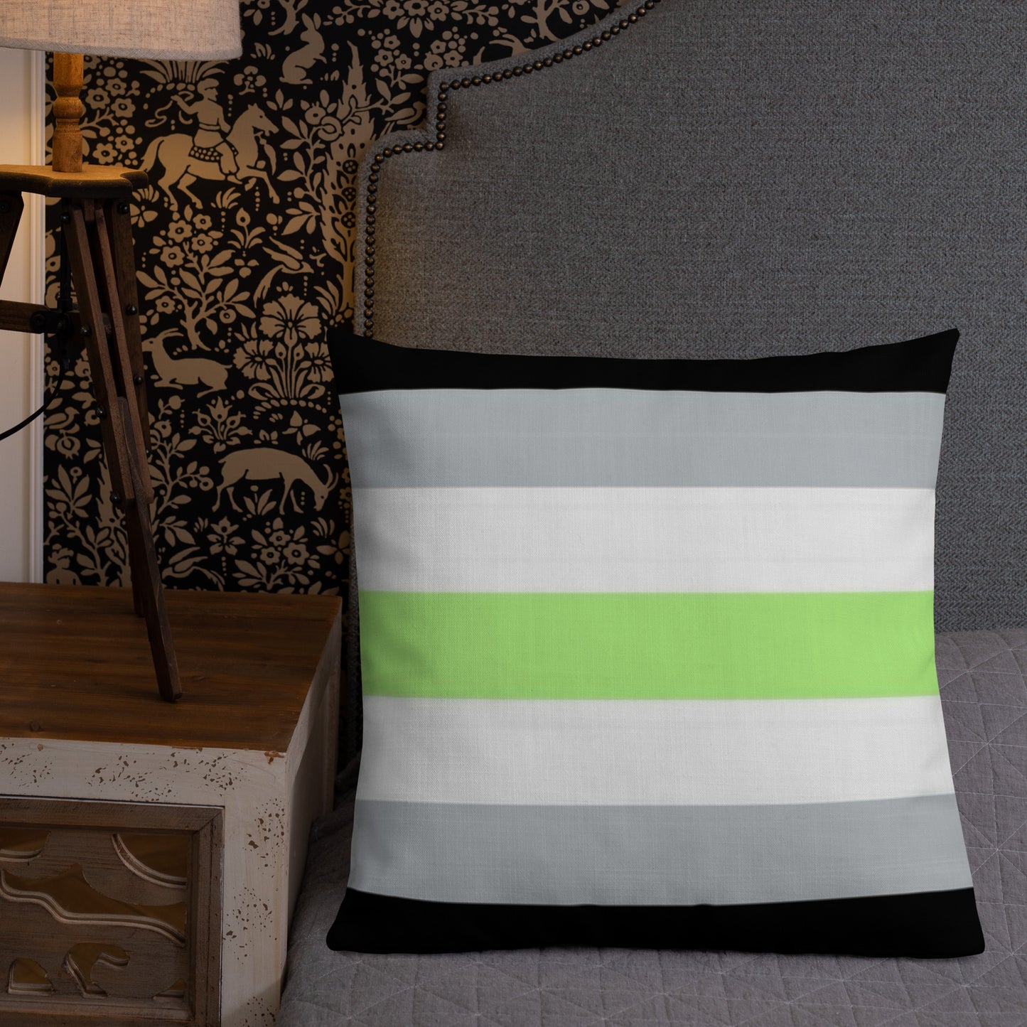 Agender Pride Flag Premium Pillow