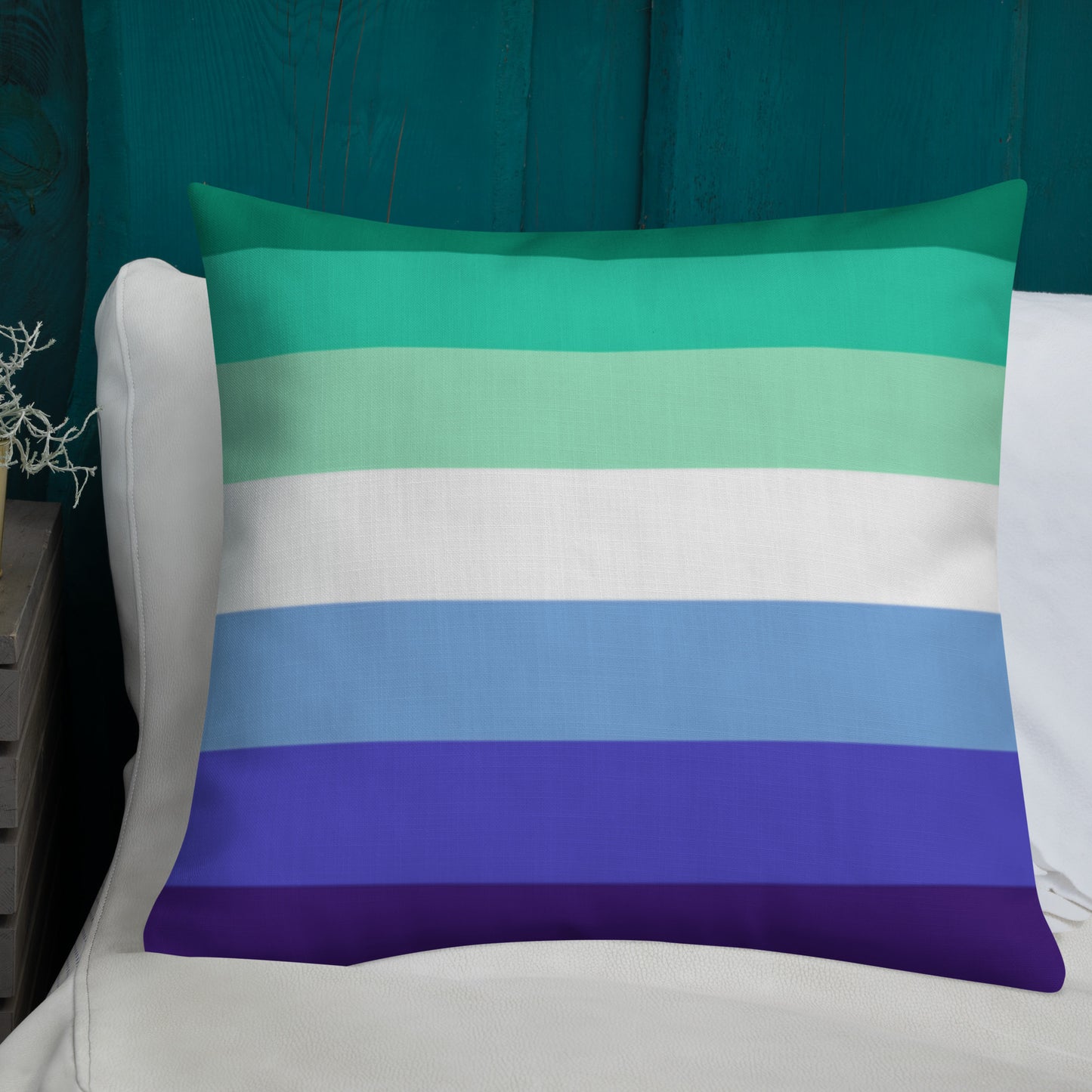 Gay Men's Pride Flag Premium Pillow