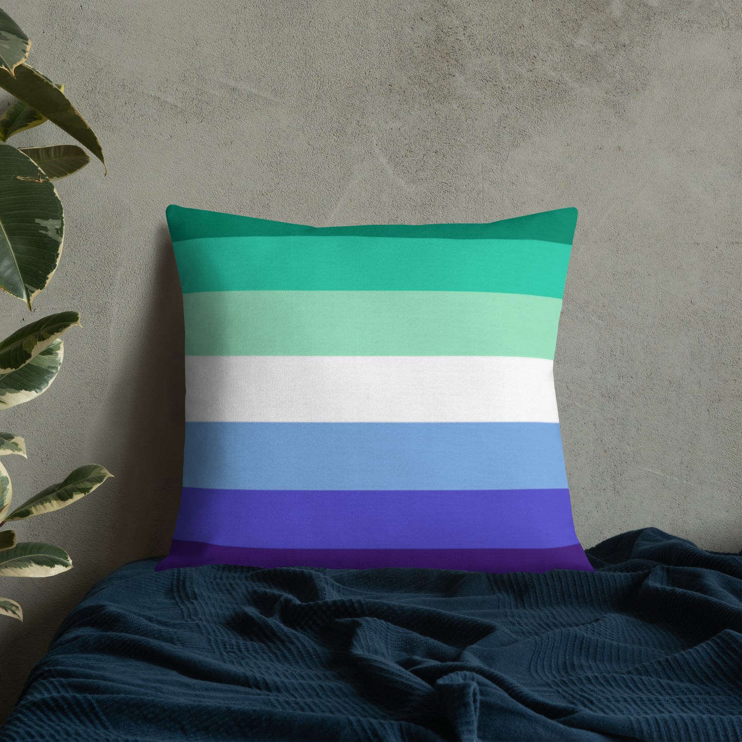 Gay Men's Pride Flag Premium Pillow