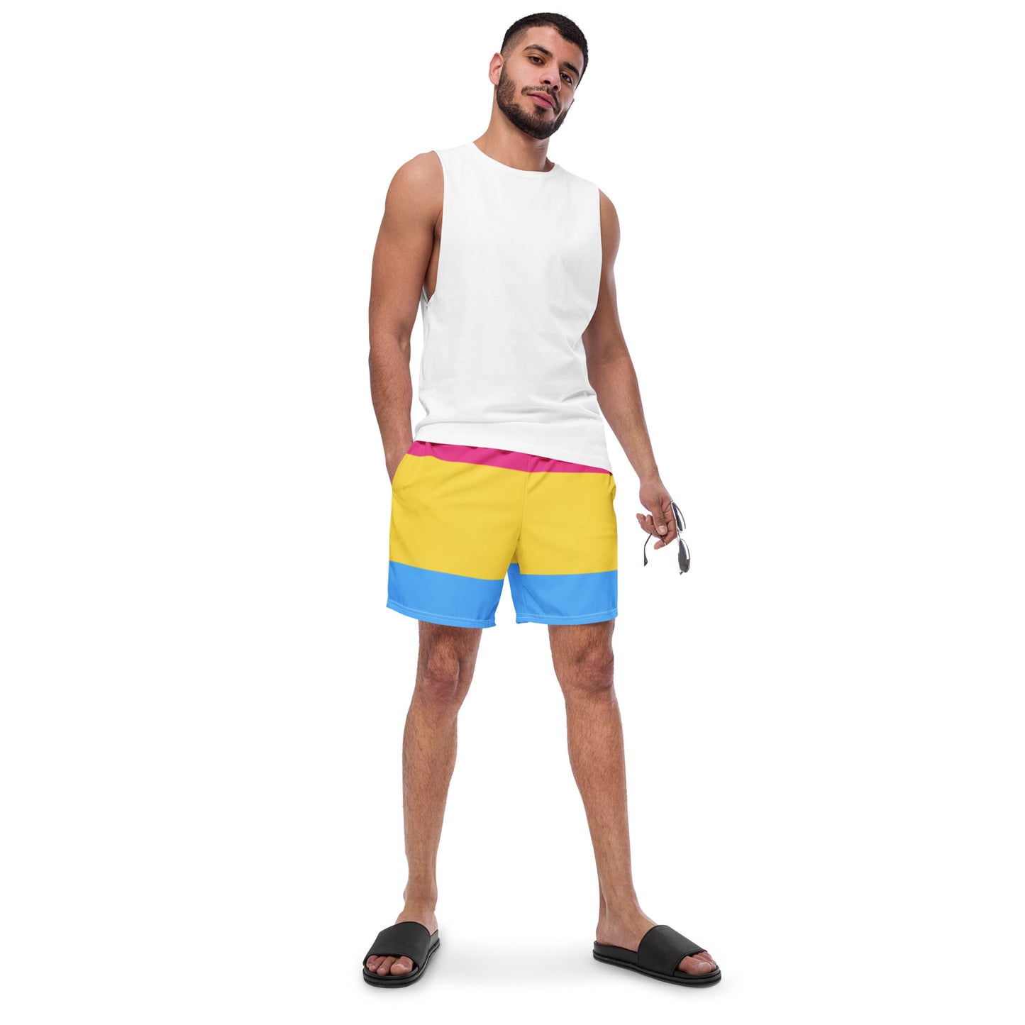 Pansexual Pride Flag Swim Trunks