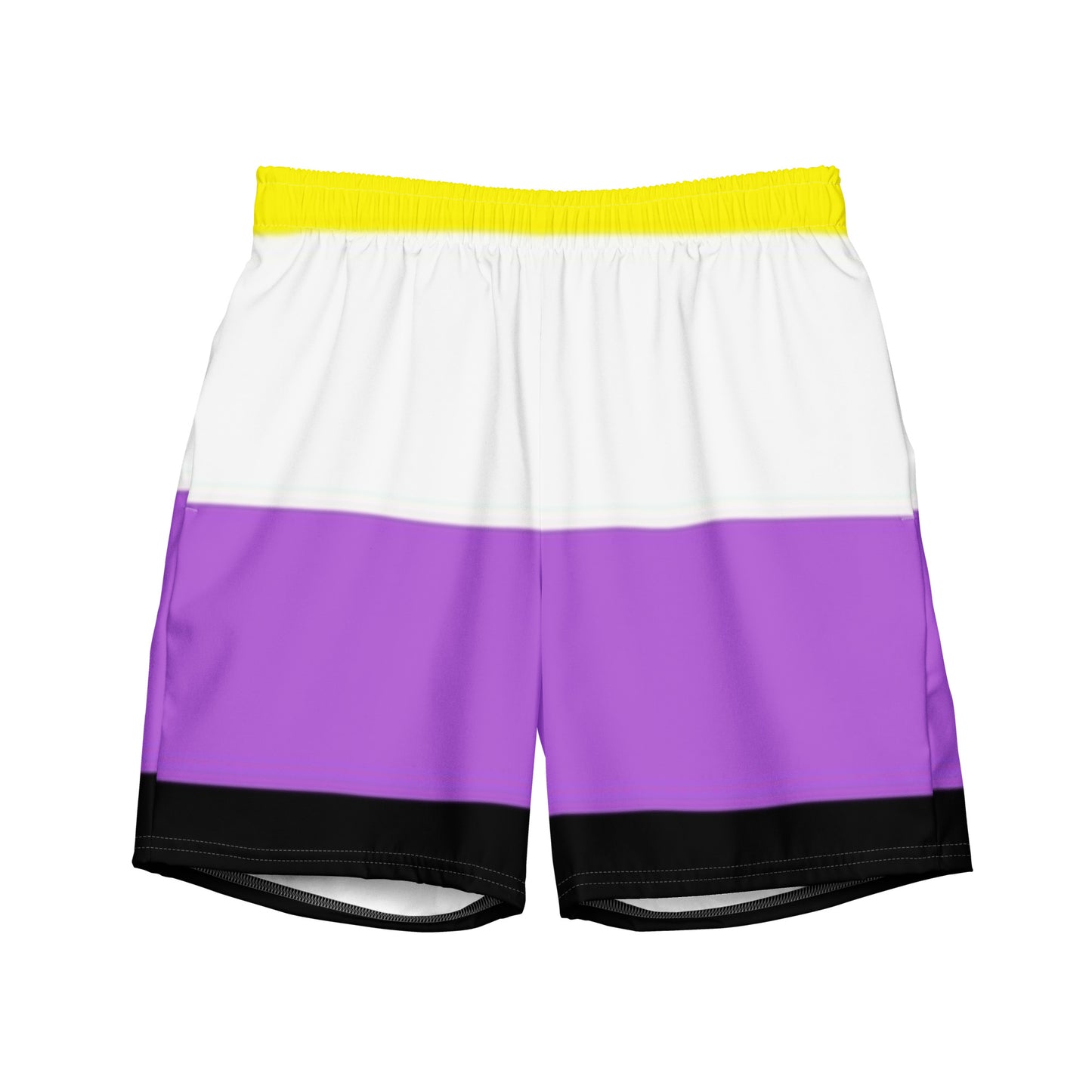 Non-Binary Pride Flag Swim Trunks