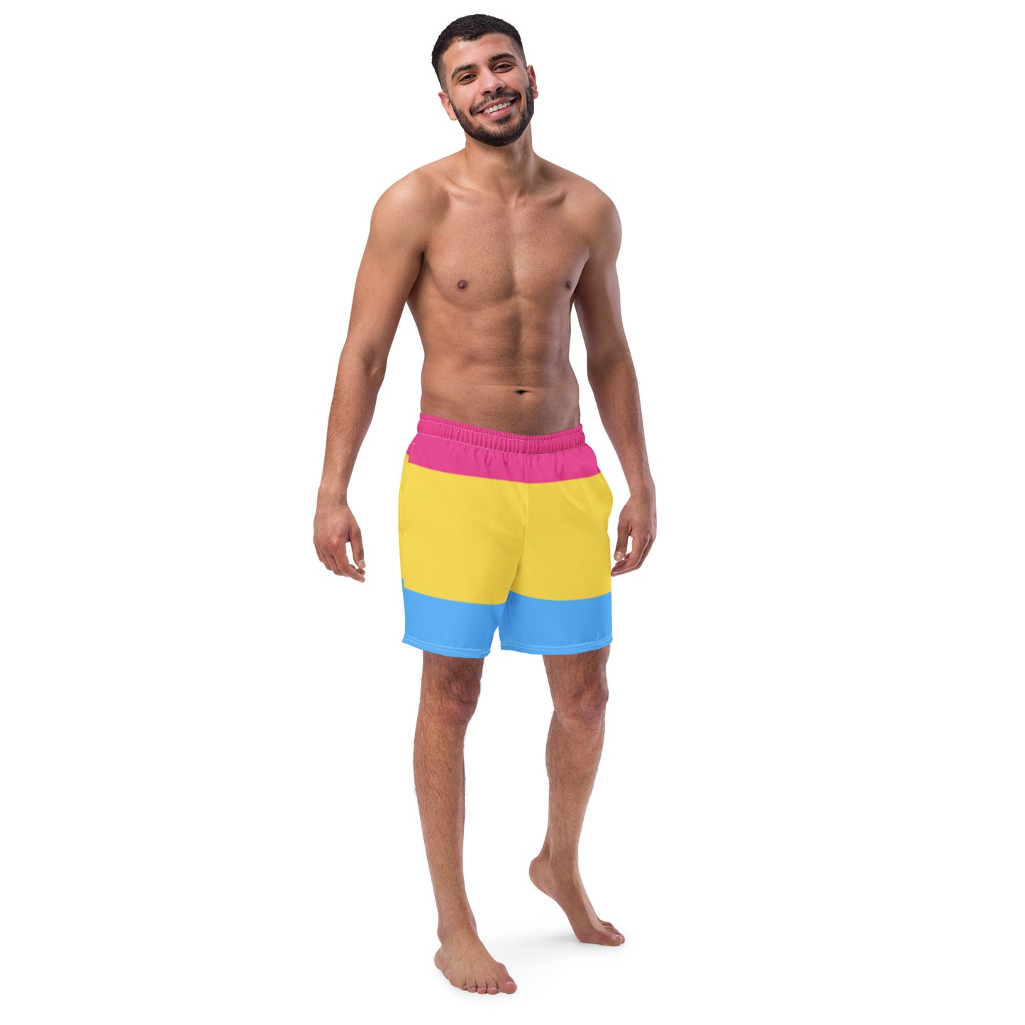 Pansexual Pride Flag Swim Trunks