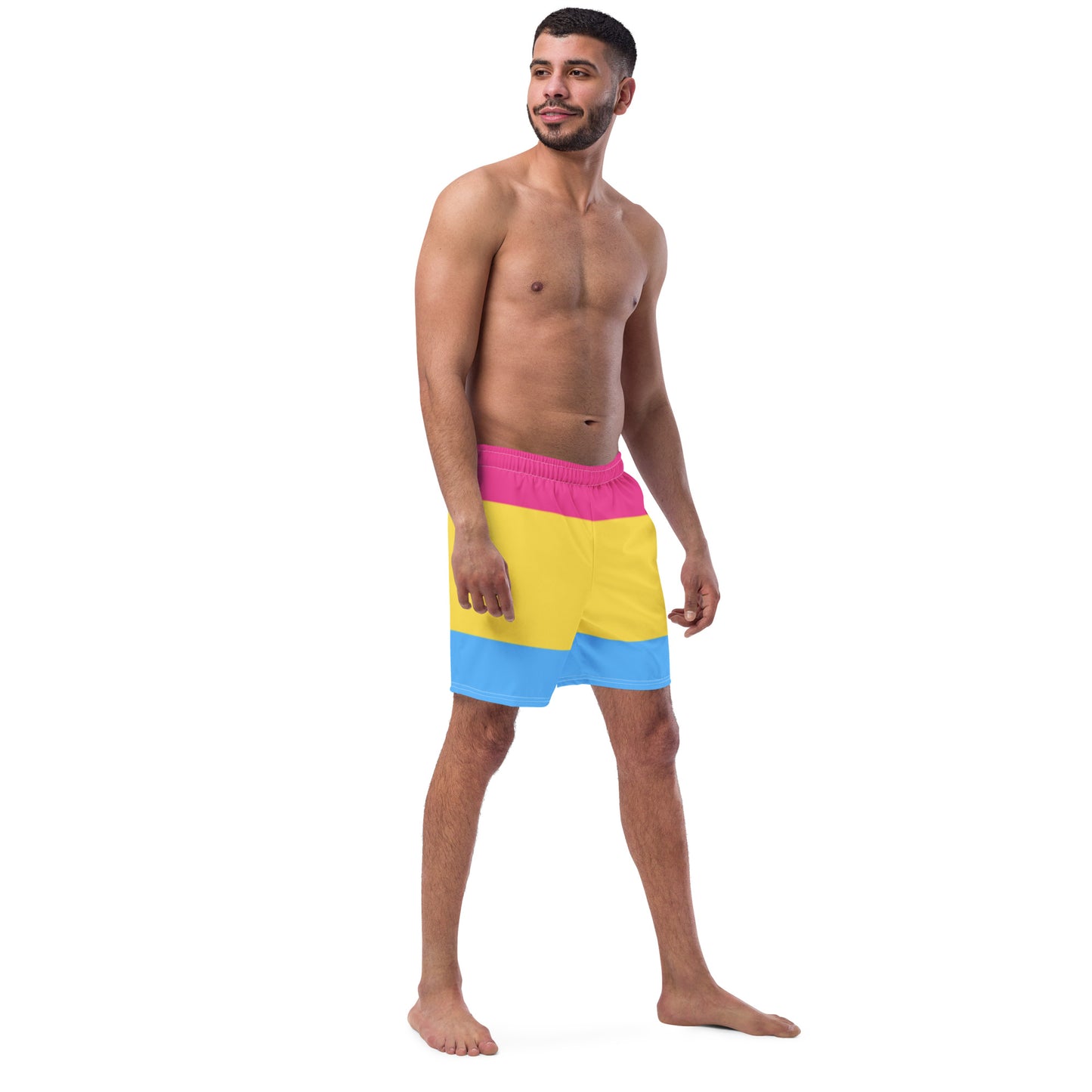 Pansexual Pride Flag Swim Trunks