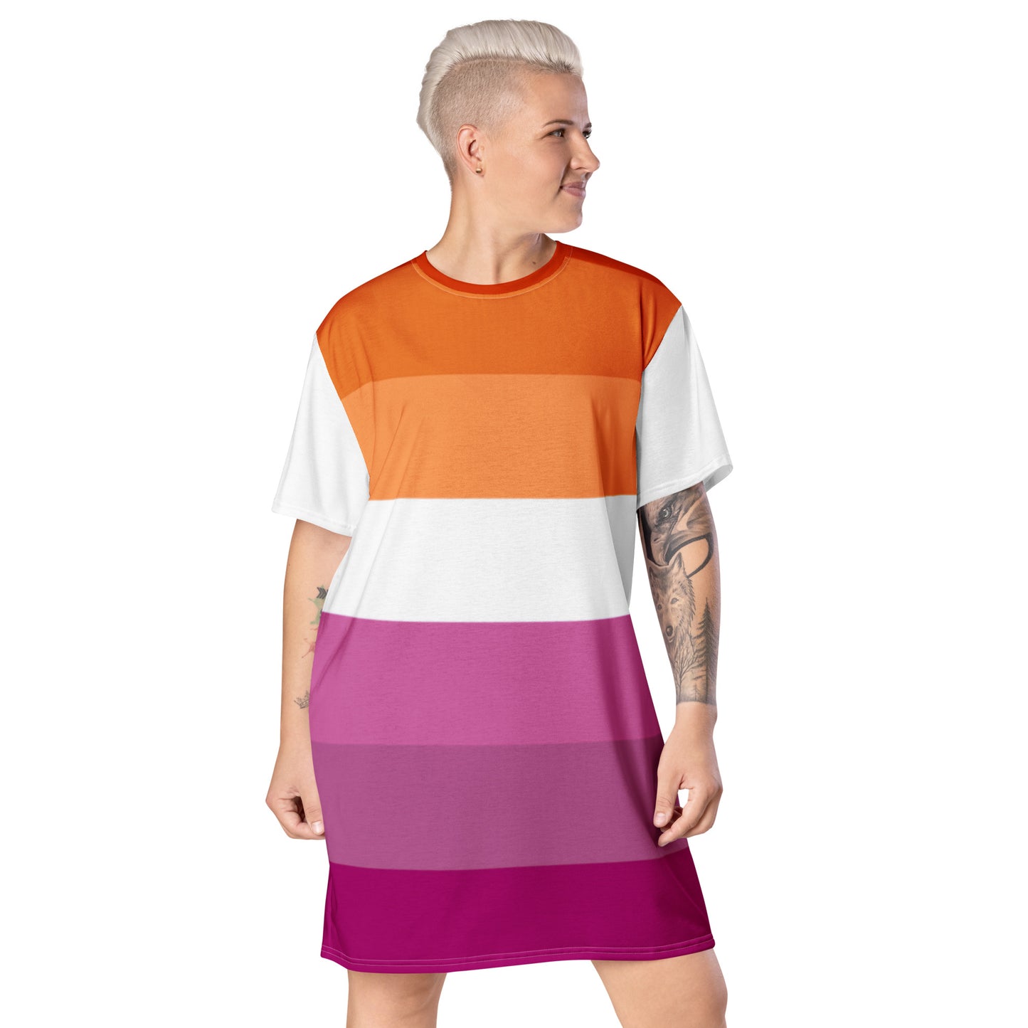 Lesbian Pride Flag T-shirt dress