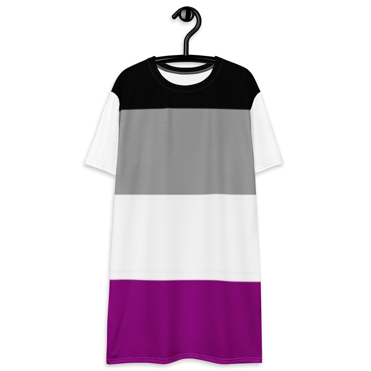 Asexual Pride Flag T-Shirt Dress