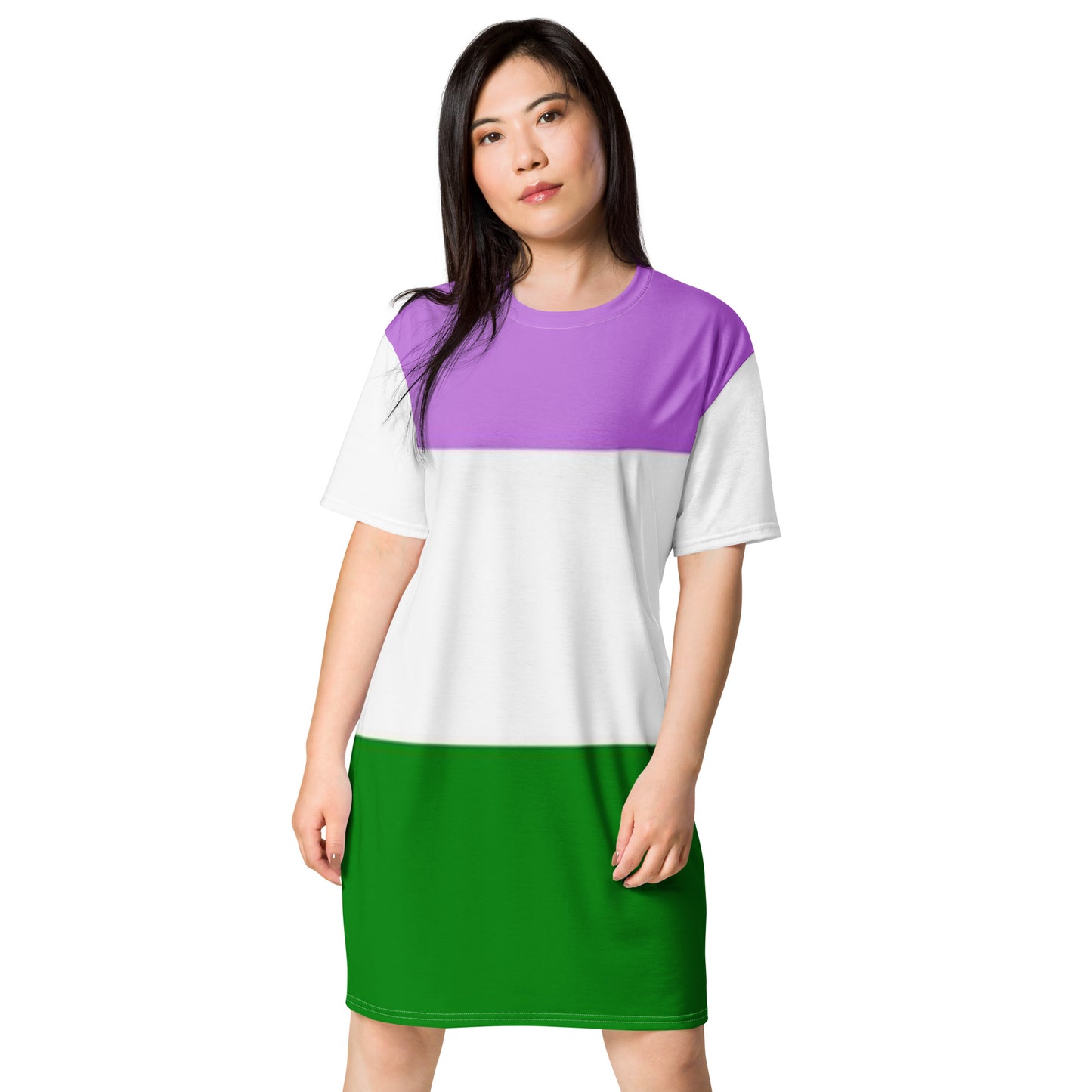 Genderqueer Pride Flag T-shirt Dress