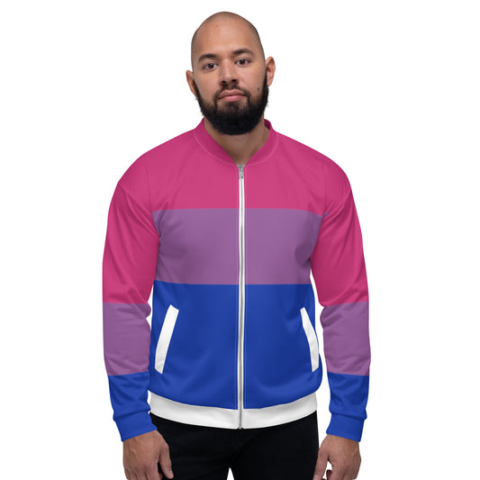 Bisexual Pride Flag Bomber Jacket