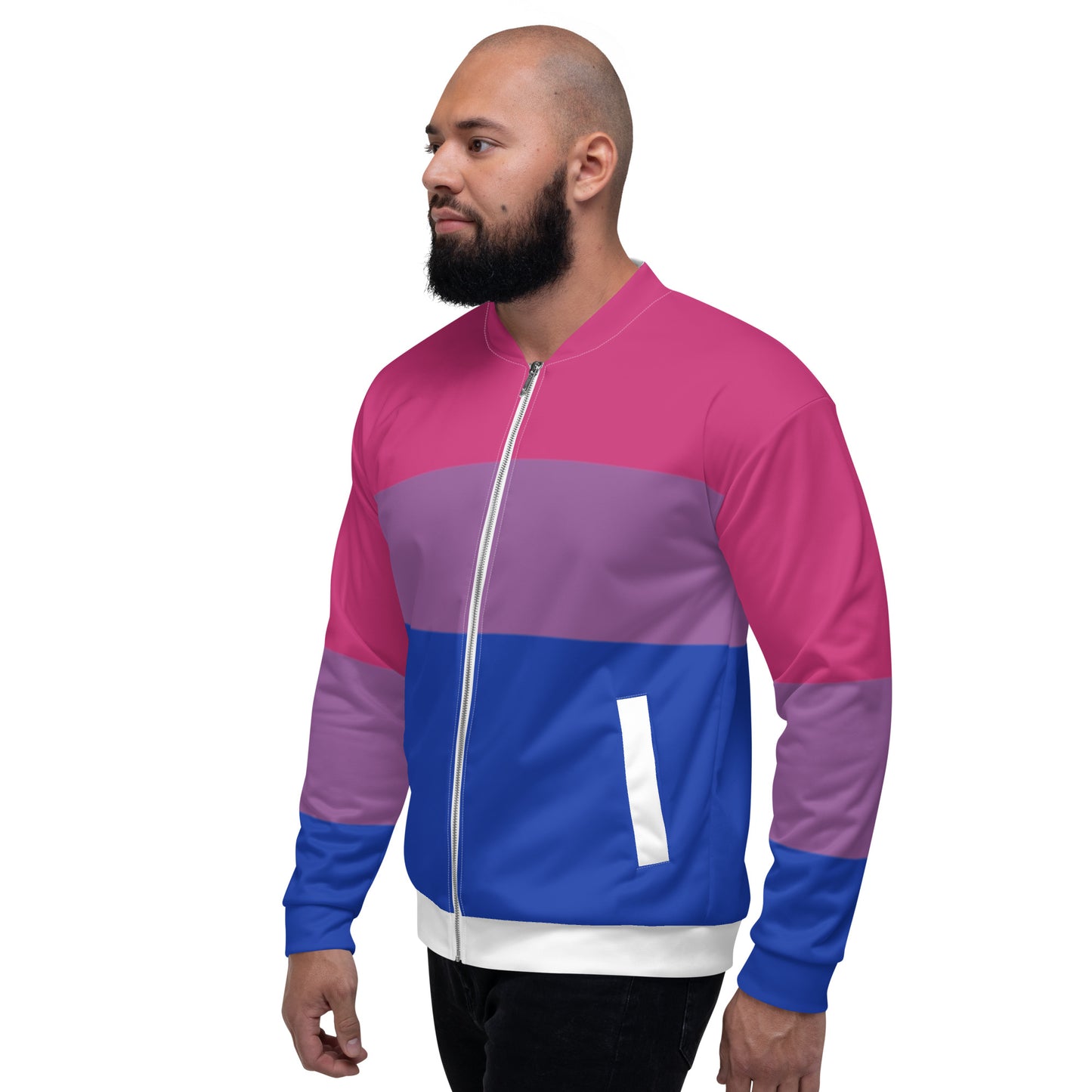 Bisexual Pride Flag Bomber Jacket