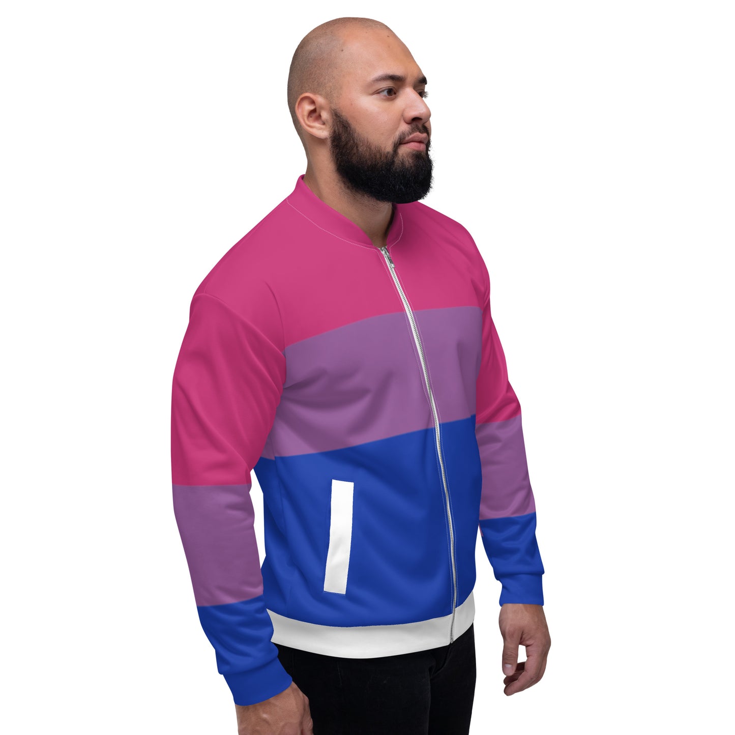 Bisexual Pride Flag Bomber Jacket