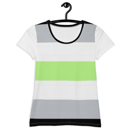 Agender Pride Flag Athletic T-Shirt