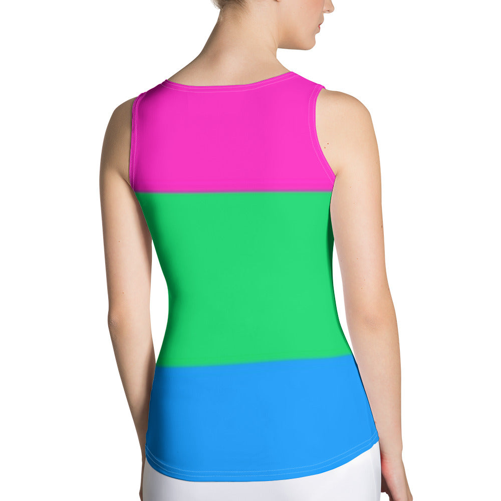 Polysexual Pride Flag Tank Top